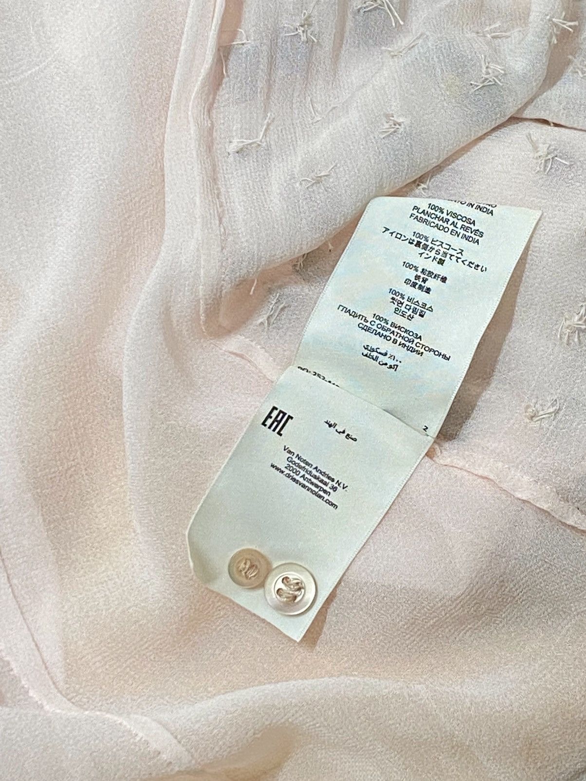 Dries Van Noten Dries Van Noten rhinestone shirt size 38/ us size 6 Size M / US 6-8 / IT 42-44 - 14 Thumbnail