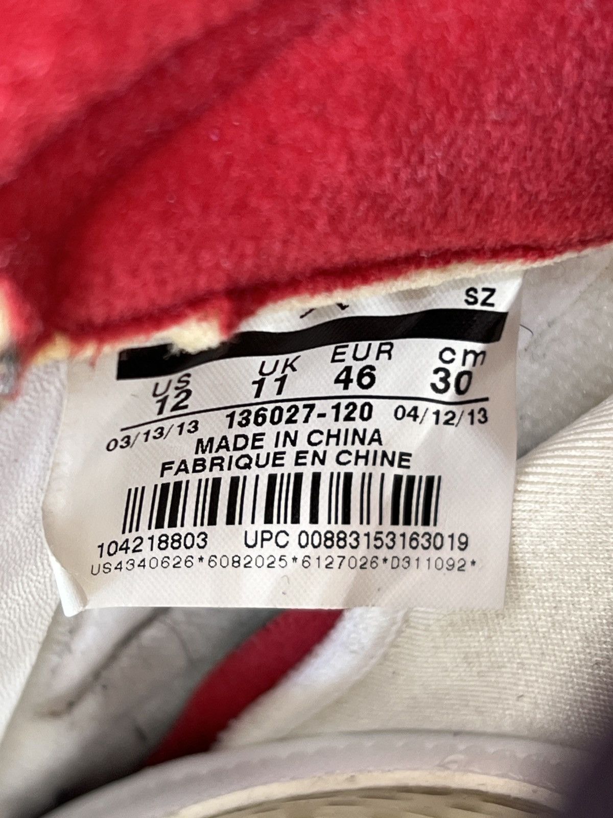 Jordan Brand Air Jordan 5 Fire Red Black Tongue Sz. 12 (2013) Size US 12 / EU 45 - 9 Thumbnail