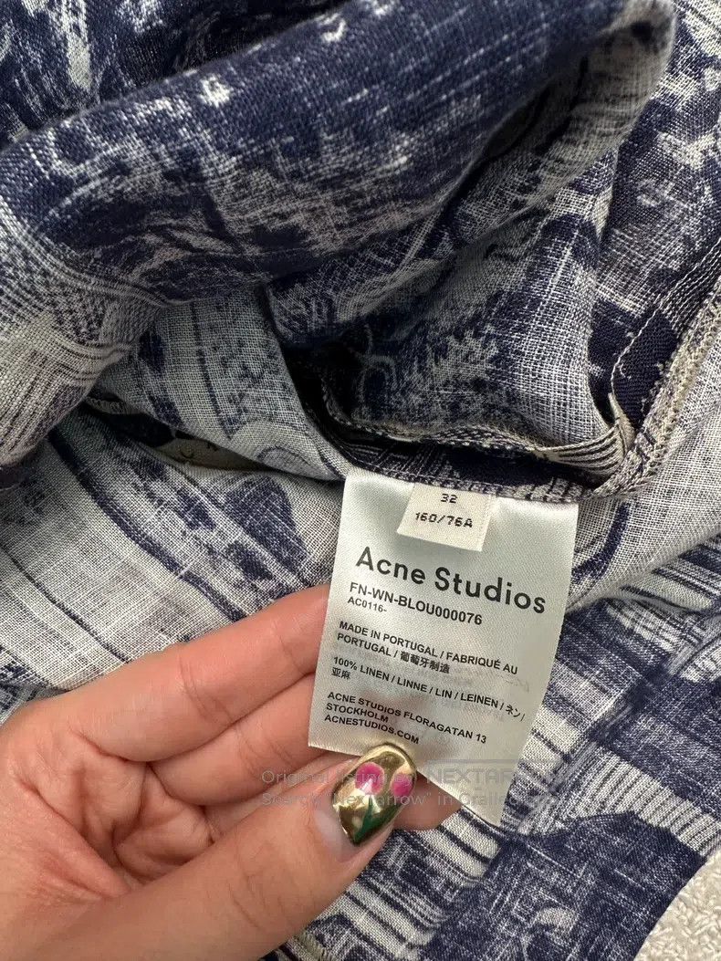 Acne Studios Acne Studios size 32 Painted Architectural Style Shirt, Lin Size US S / EU 44-46 / 1 - 3 Thumbnail
