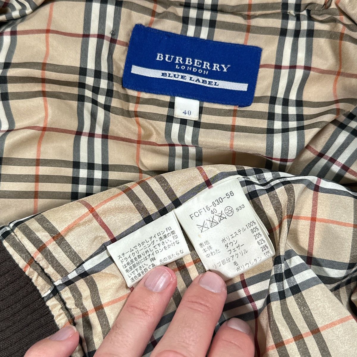 Burberry Burberry Blue Label Union Jack Fur Hood Puffer Jacket Size M / US 6-8 / IT 42-44 - 7 Thumbnail