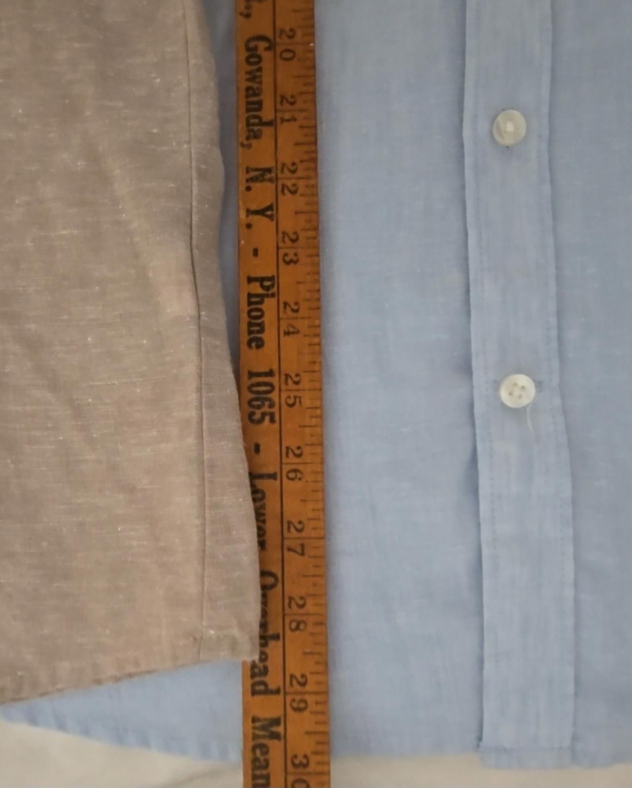 Izod IZOD Mens XL Shirts Linen Long Sleeve Casual Button Up Size US XL / EU 56 / 4 - 6 Thumbnail