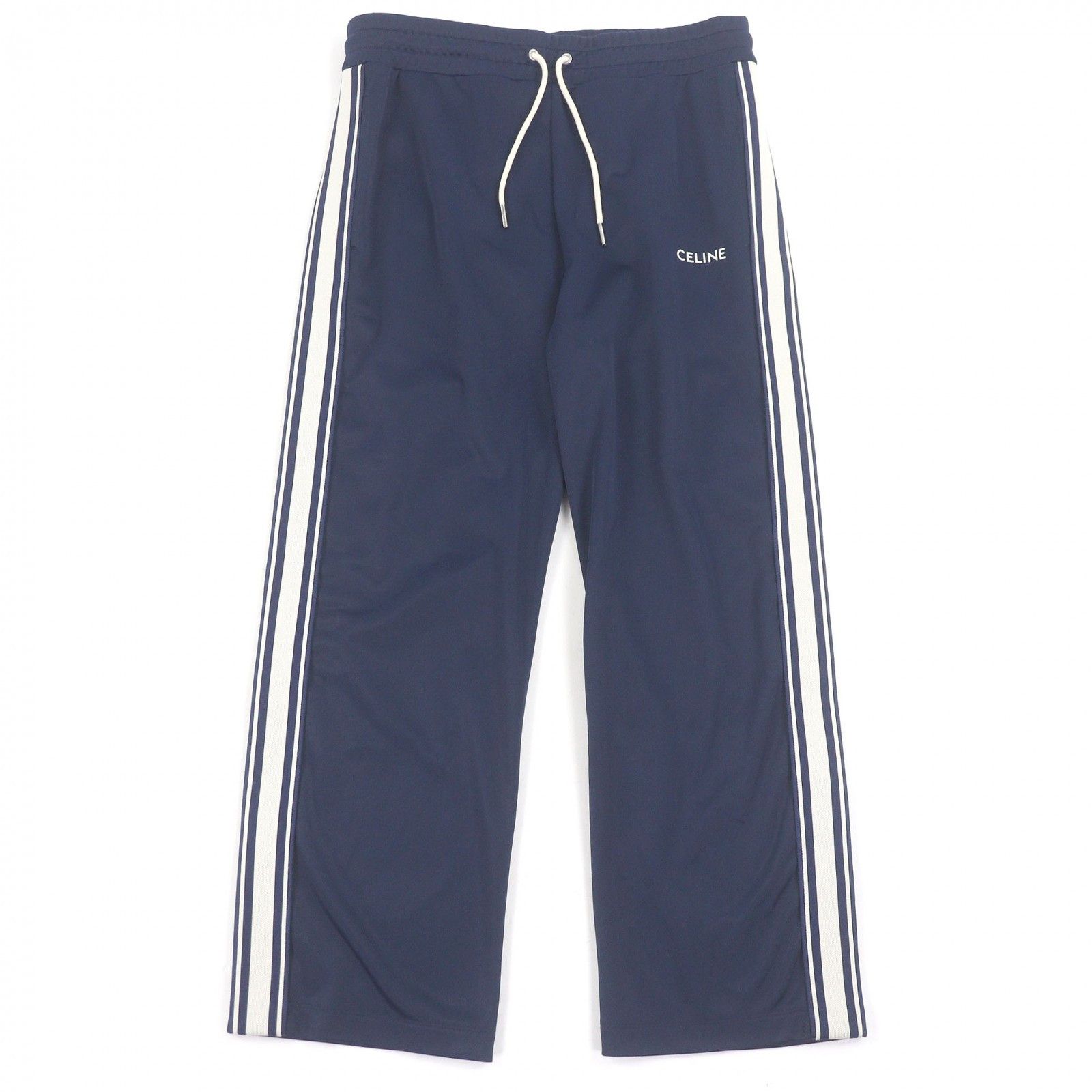 Celine Celine CELINE Logo embroidered jersey polyester pants Textile Pants DUTY FREE for USA Size ONE SIZE - 1 Thumbnail