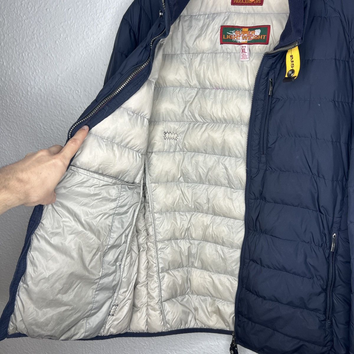 Parajumpers × Vintage Parajumpers Super Light Weight Puffer Jacket Navy Nylon Size US XL / EU 56 / 4 - 8 Thumbnail