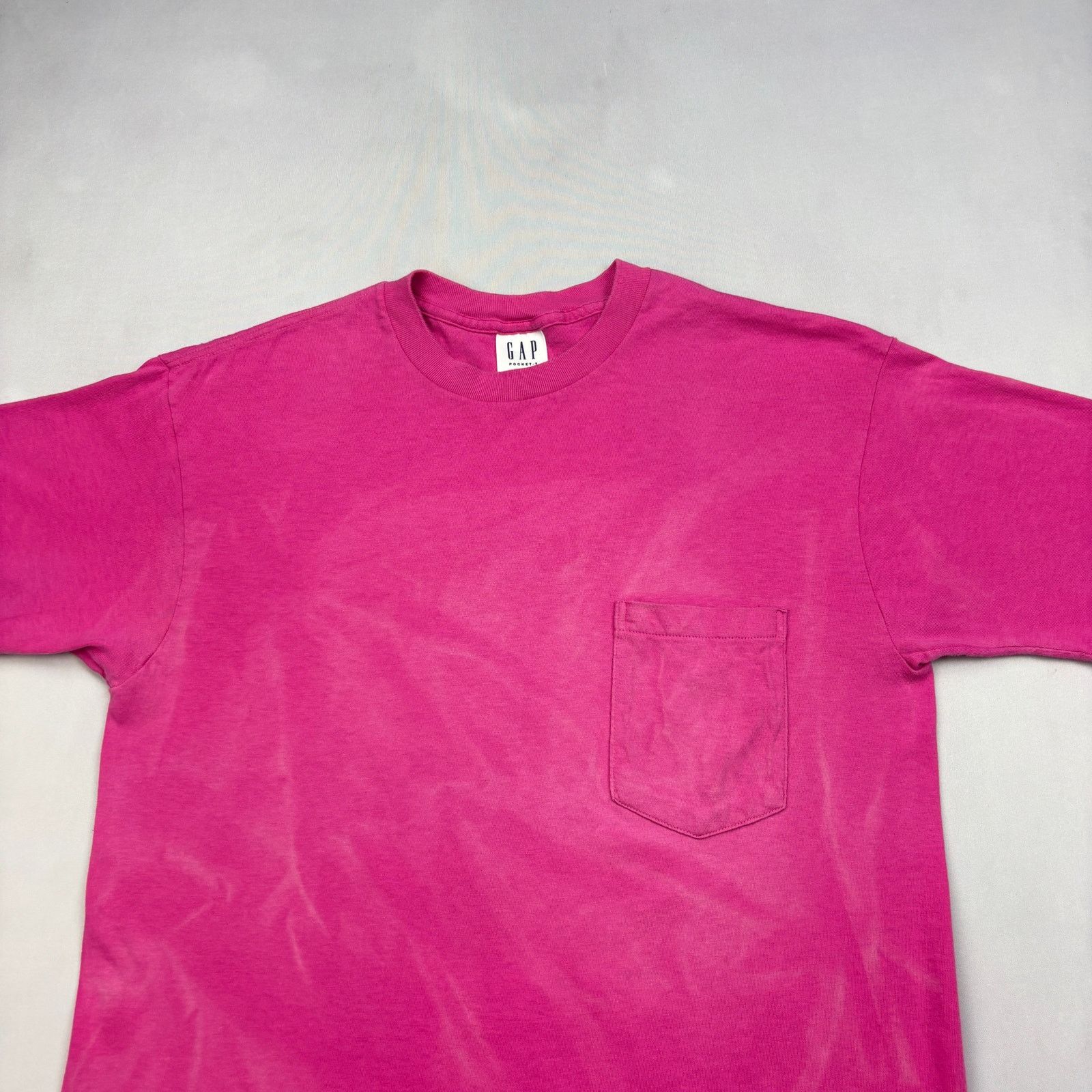 Gap Vintage 90s Gap Pocket T Shirt Pink Men's Small Selvedge Size US S / EU 44-46 / 1 - 2 Thumbnail