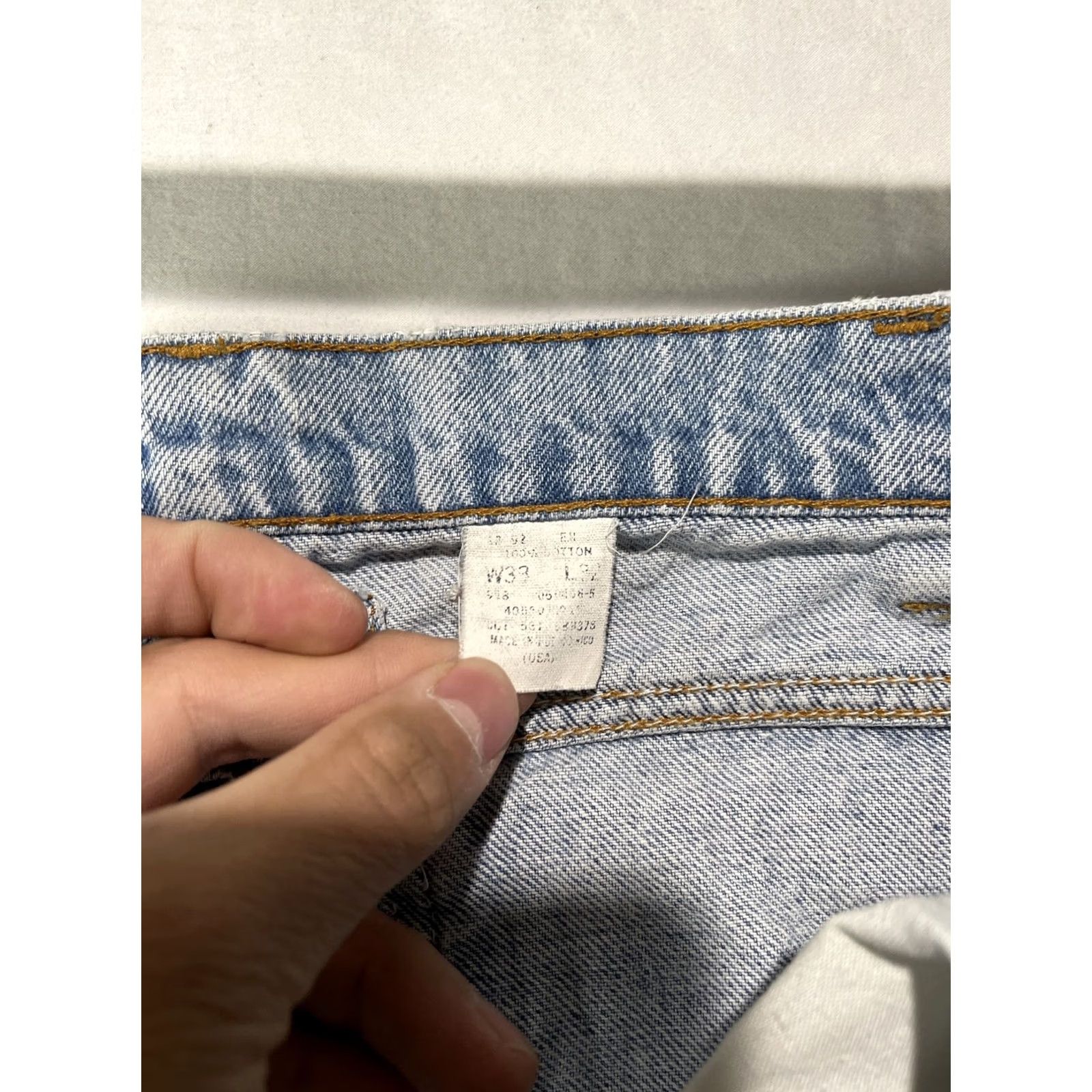 Levi's Levis Jeans Mens 550 33x32 Relaxed Fit Denim Vintage 5-Pocket Blue Cotton Size US 33 - 5 Thumbnail