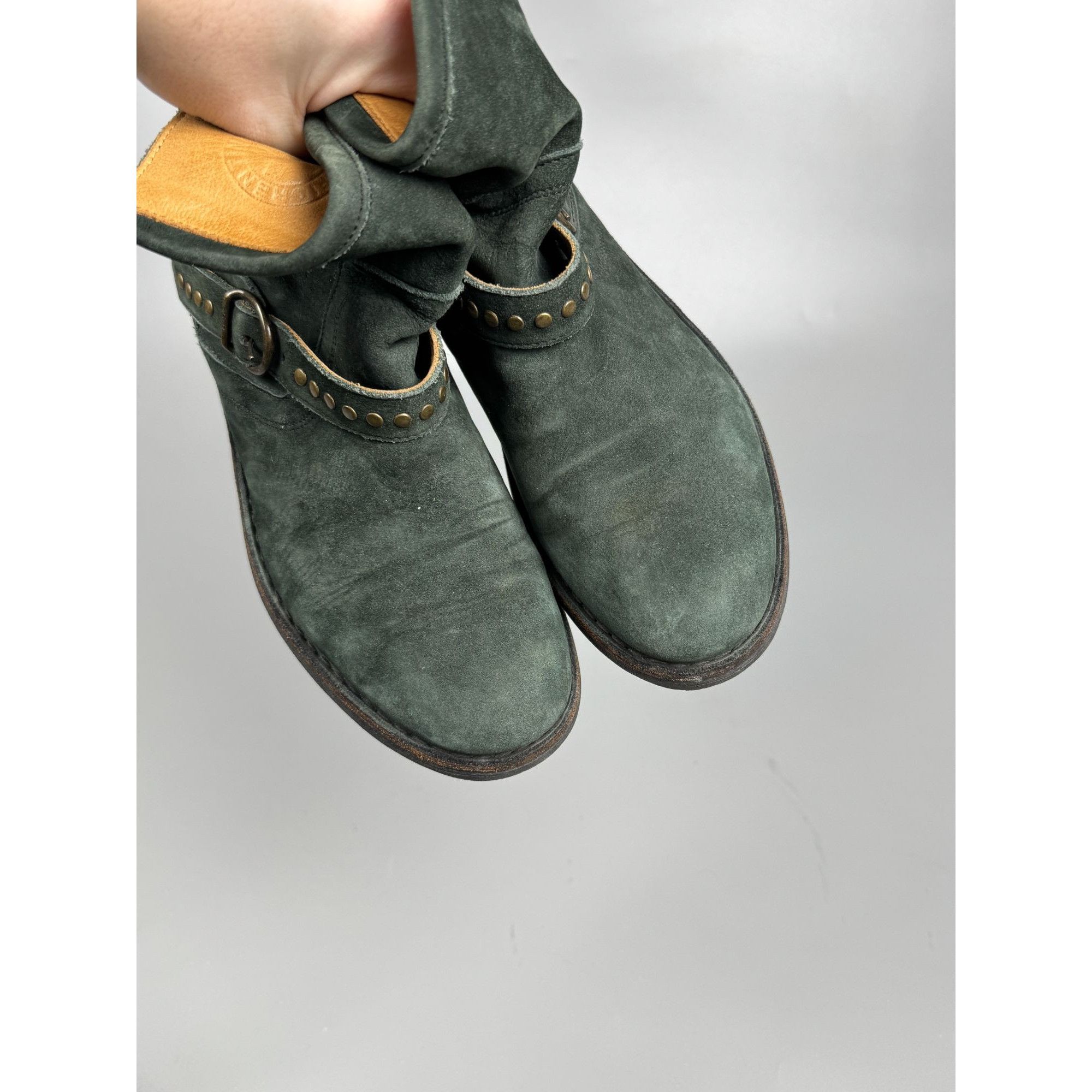 Fiorentini + Baker Florentini + Baker Distressed Suede Ankle Boots (Y1175) Size US 6.5 / EU 39-40 - 7 Thumbnail