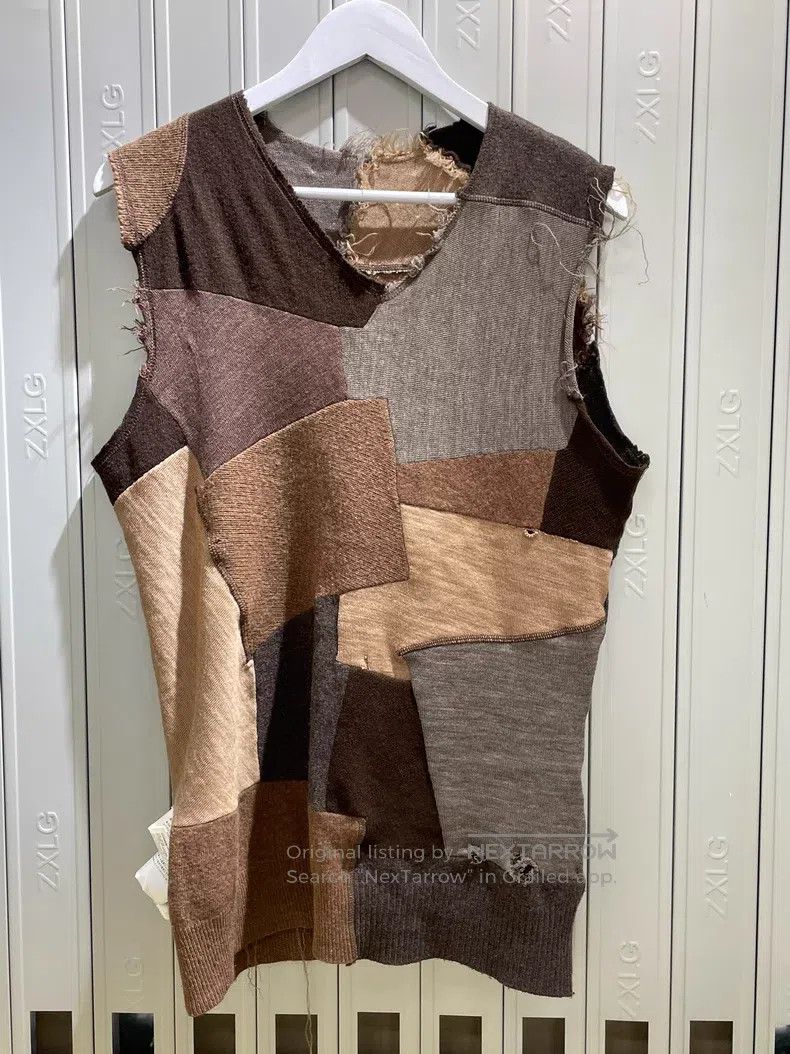 Other Junya Watanabe Classic Patchwork Vest Size US L / EU 52-54 / 3 - 4 Thumbnail