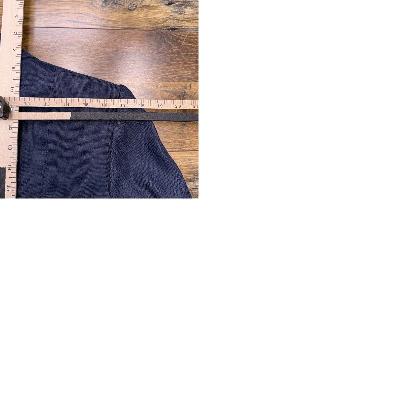 Talbots Talbots Petites Blazer 12W Blue Linen Silk Stretch Career Italian Fabric New Size XL / US 12-14 / IT 48-50 - 10 Thumbnail