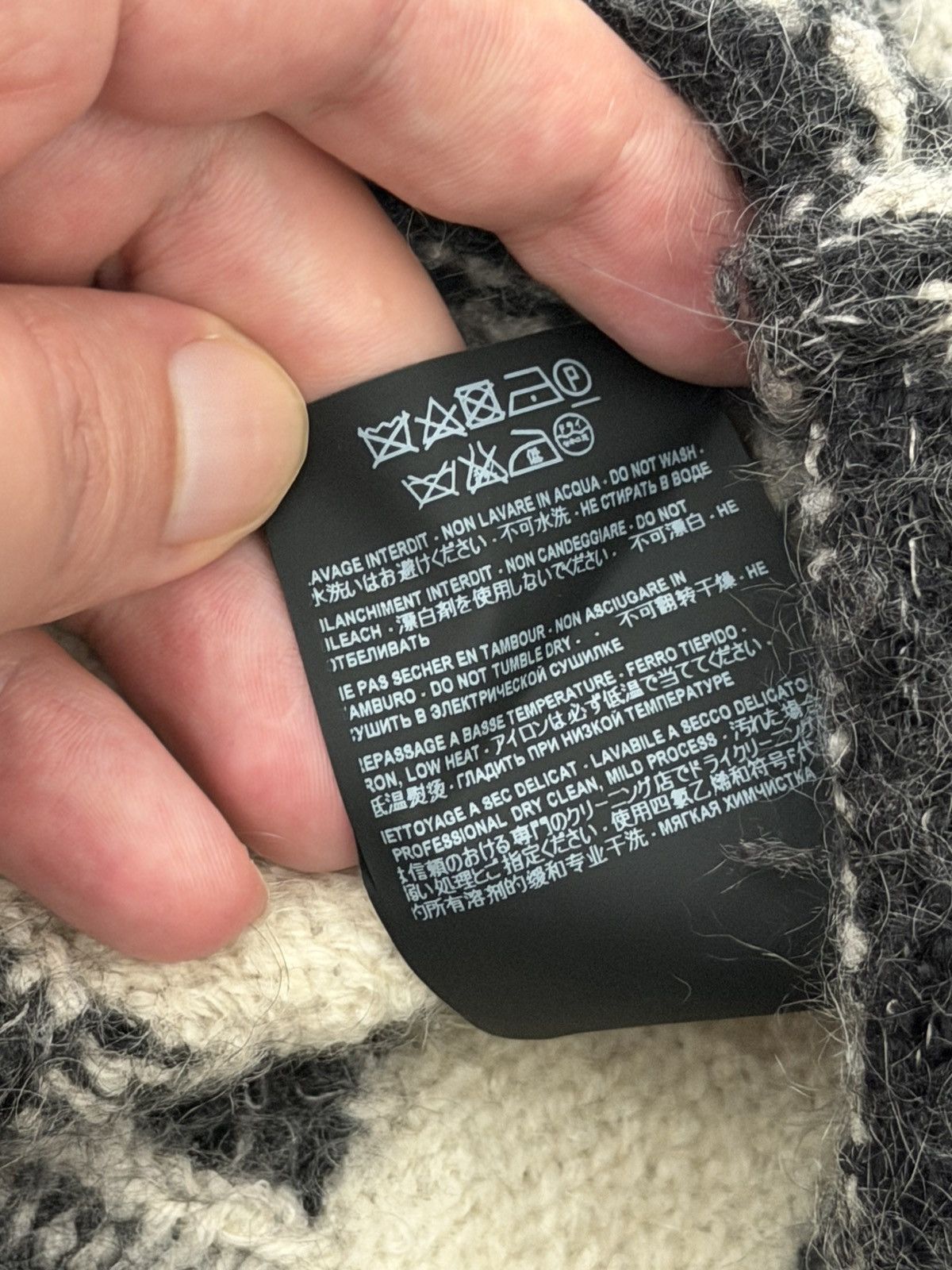 Saint Laurent Paris Saint Laurent Mohair Knit Indica MotivSz.XL Size US XL / EU 56 / 4 - 6 Thumbnail