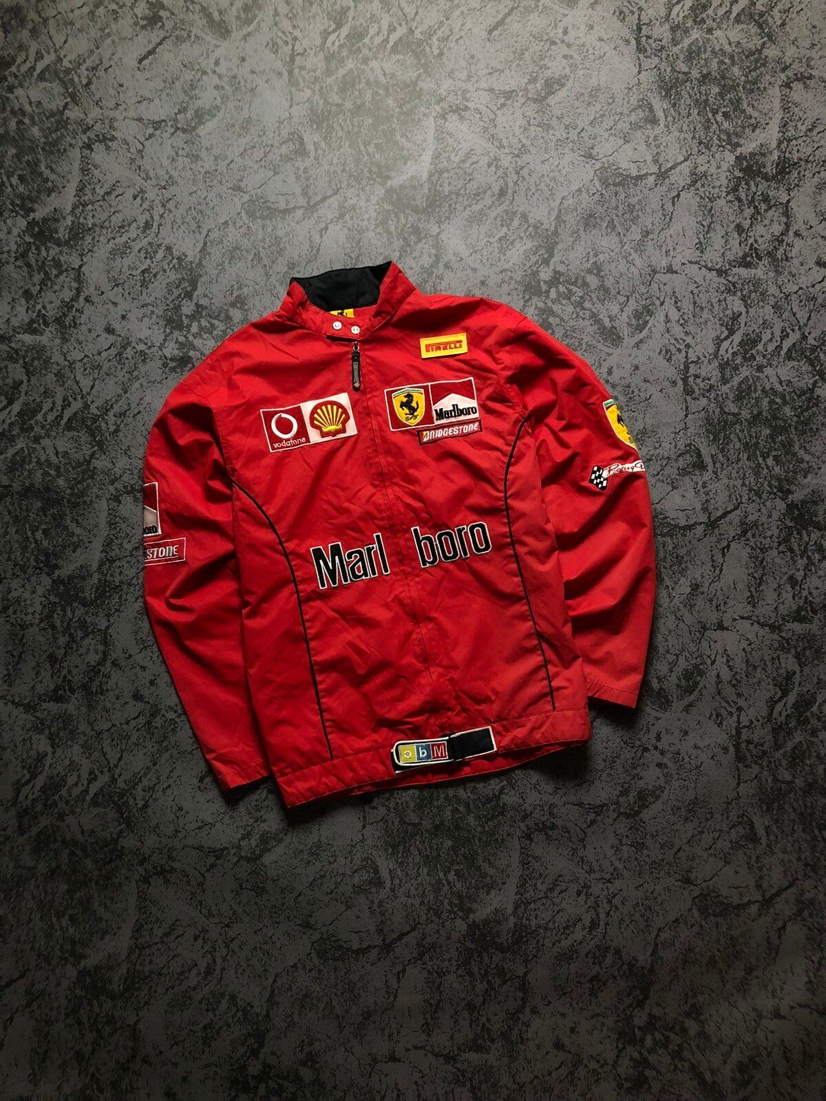 Pre-owned Ferrari X Marlboro Vintage Jacket Ferarri F1 Marlboro Racing Red Big Logo