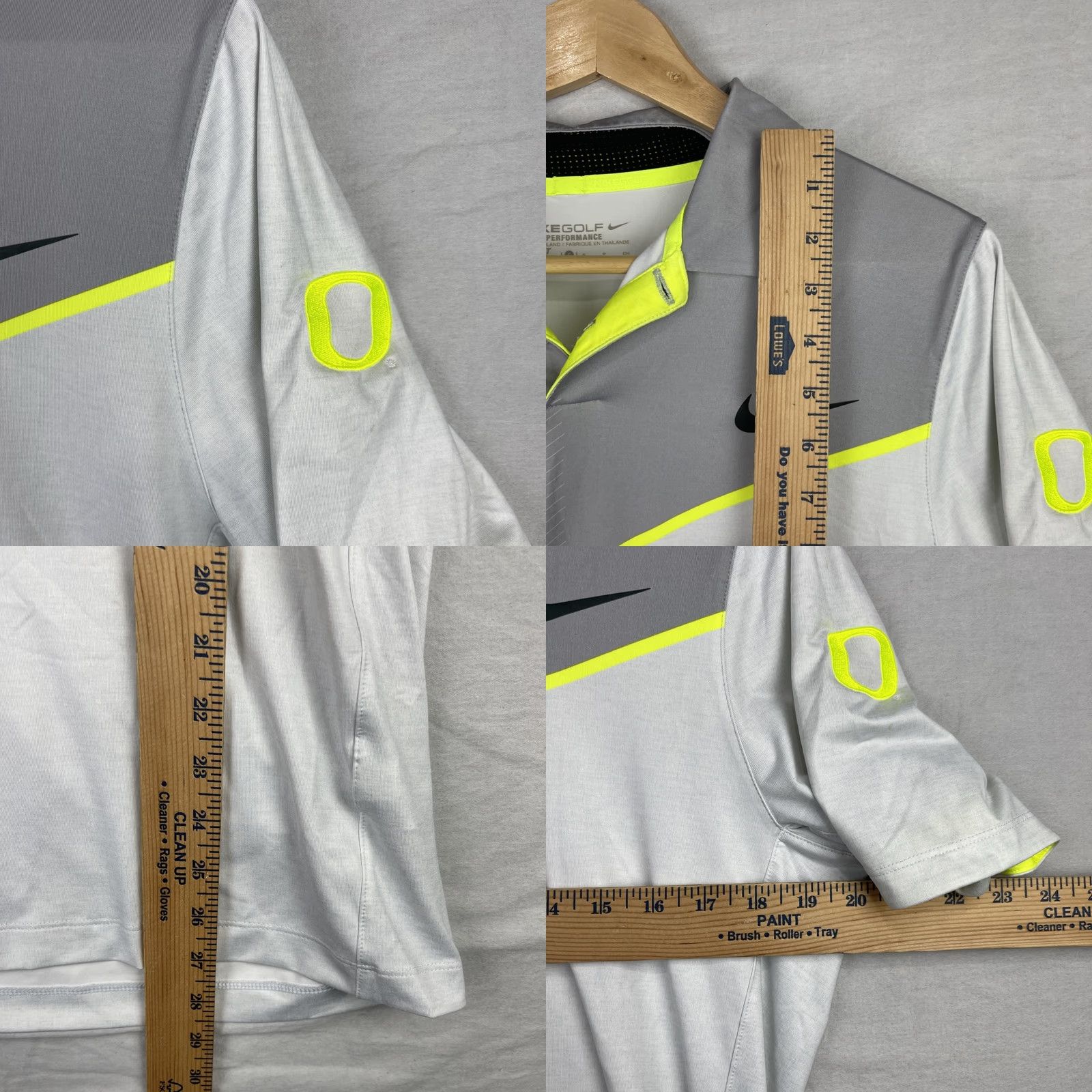 Nike Nike Oregon Ducks Polo Shirt Mens Small Dri-FIT Golf College Logo Embroidered Gray Short Sleeve Shirt Size US S / EU 44-46 / 1 - 8 Thumbnail