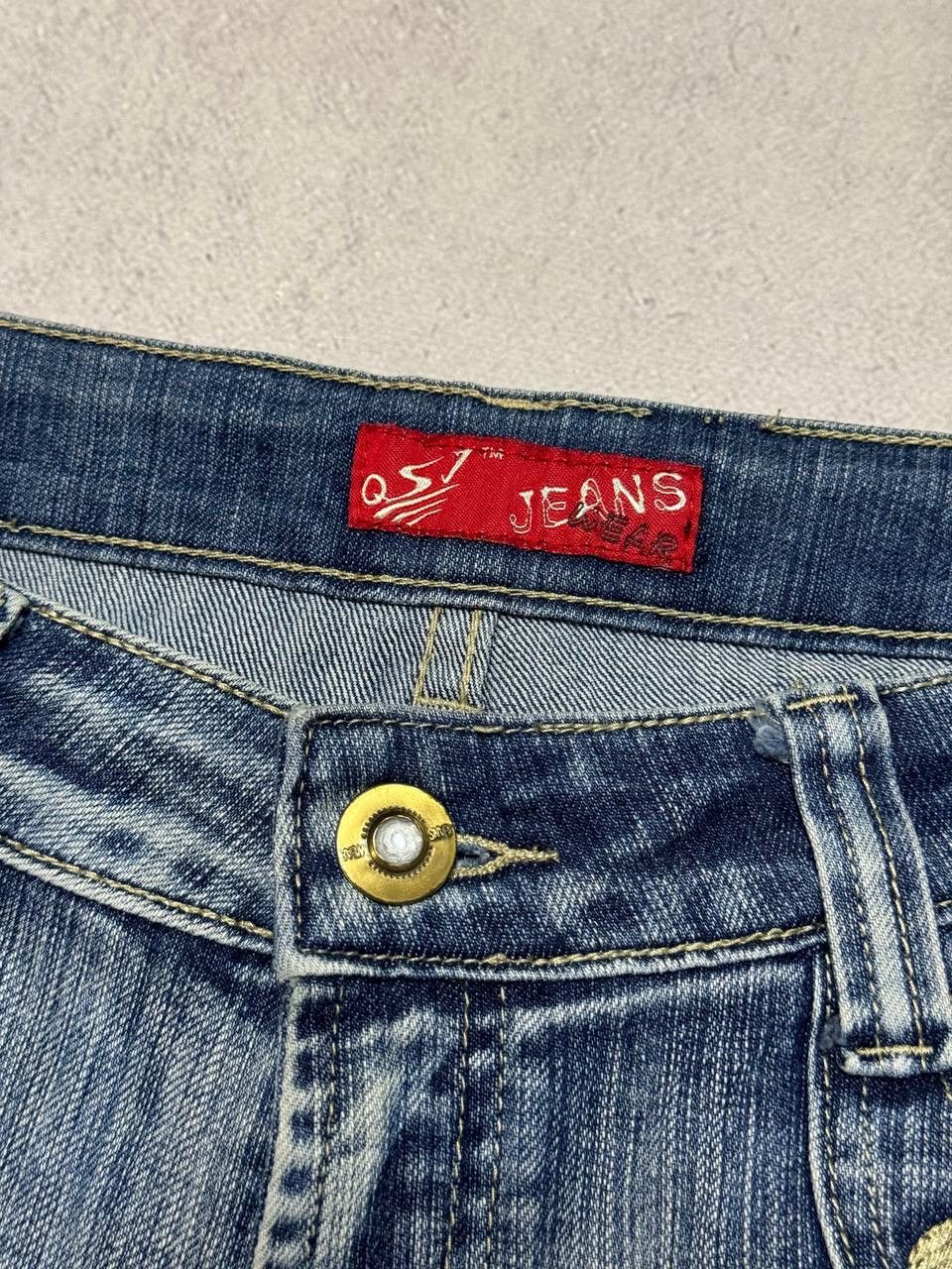Vintage Vintage Punk Grunge Japanese Big Logo Baggy Dirty Jeans 90s Size 29" - 6 Thumbnail