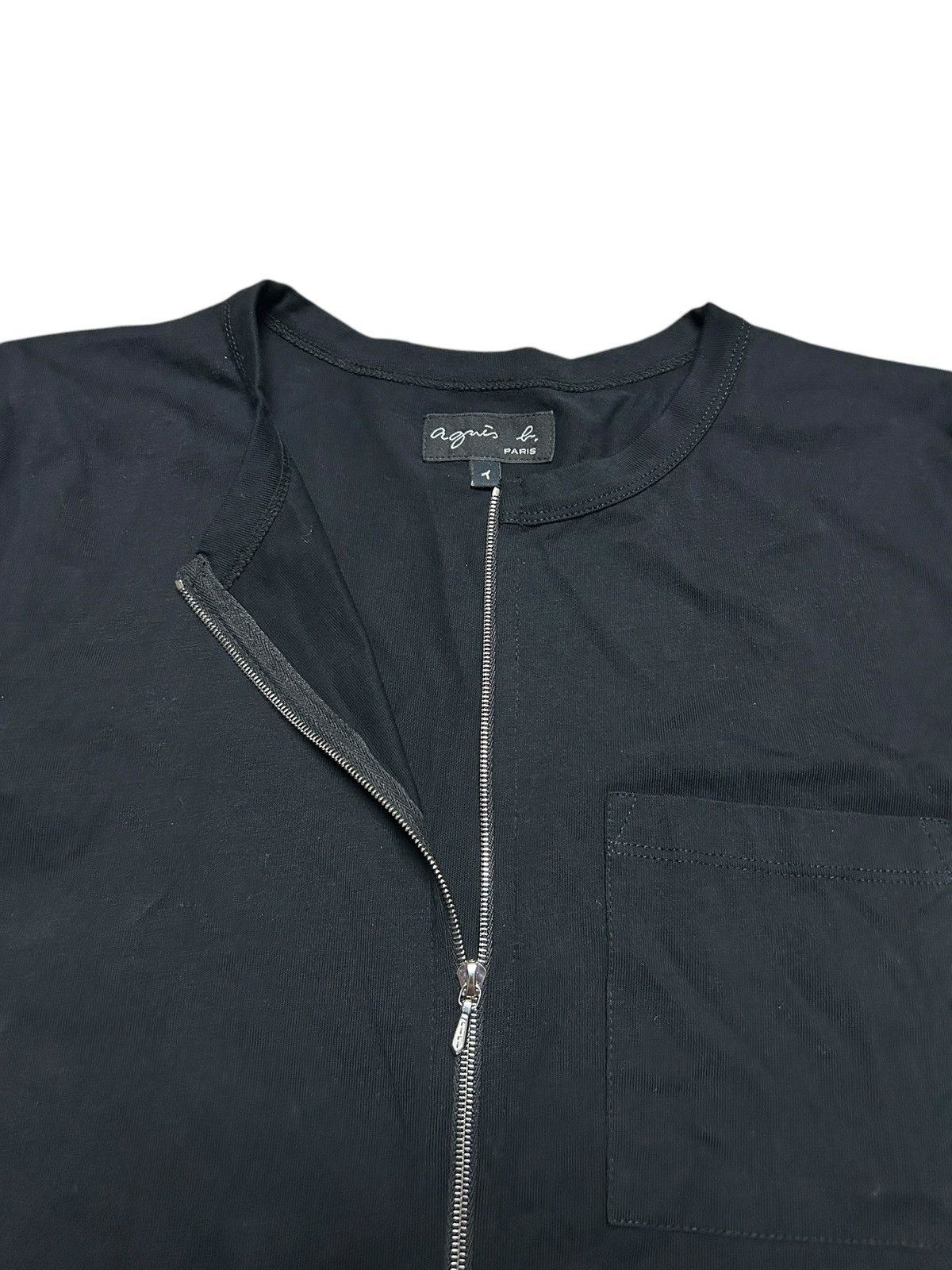 agnes b. Vintage Zip T-shirt Size S / US 4 / IT 40 - 4 Thumbnail