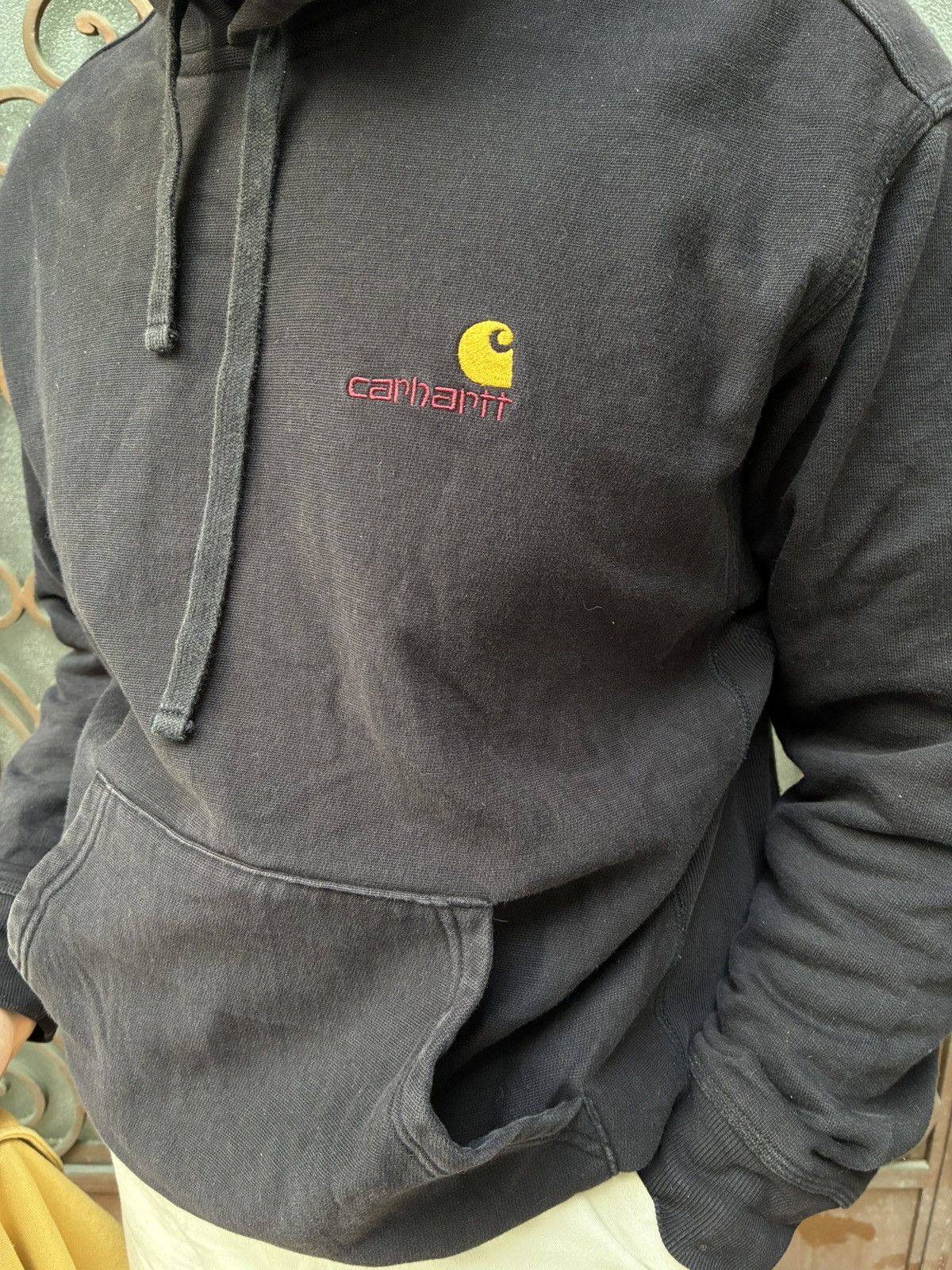 Carhartt Wip BLACK CARHARTT WIP AMERICAN SCRIPT HEAVYWEIGHT HOODIE Size US M / EU 48-50 / 2 - 10 Thumbnail