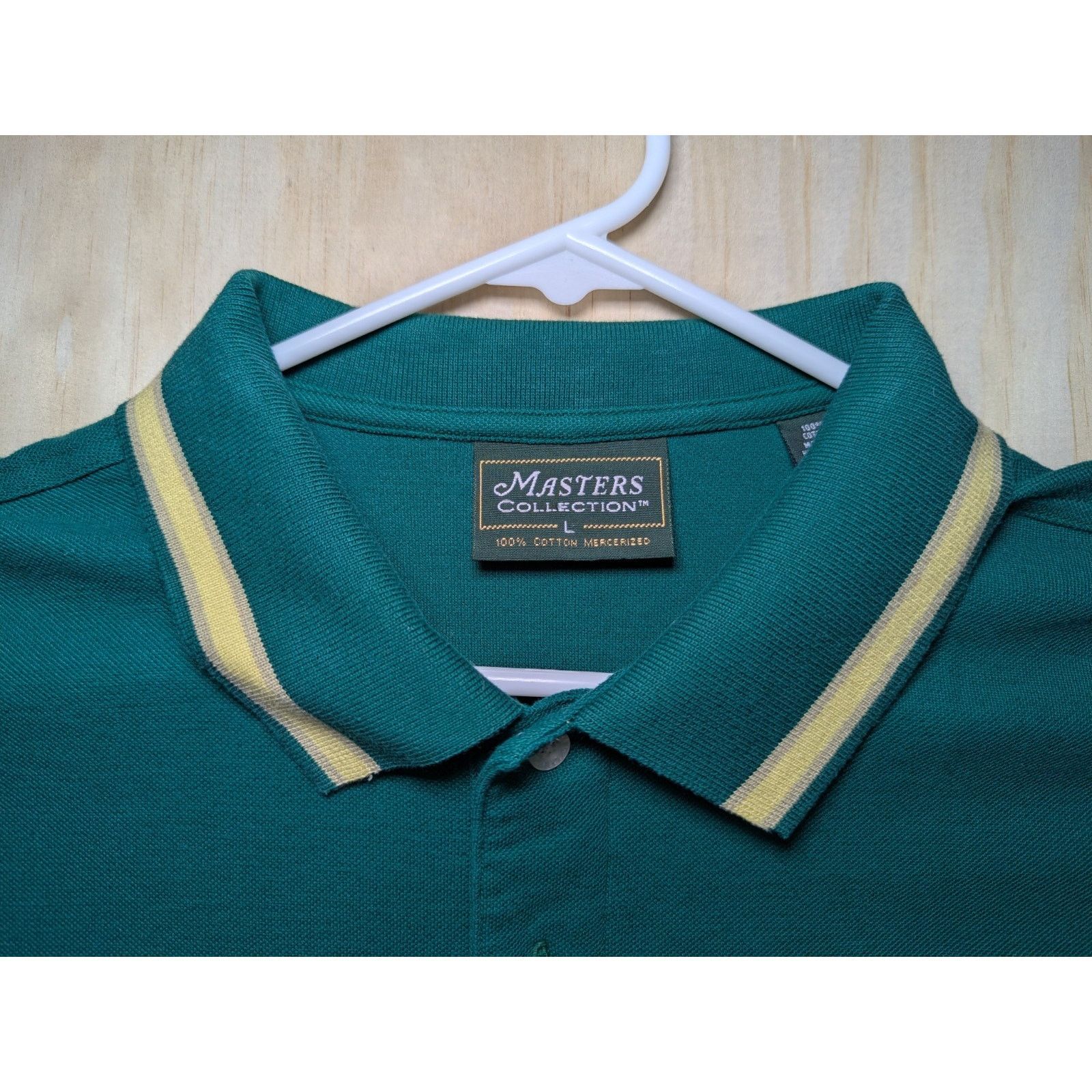 The Masters Masters Collection Men's Large Golf Club Polo Cotton Knit Size US L / EU 52-54 / 3 - 7 Thumbnail