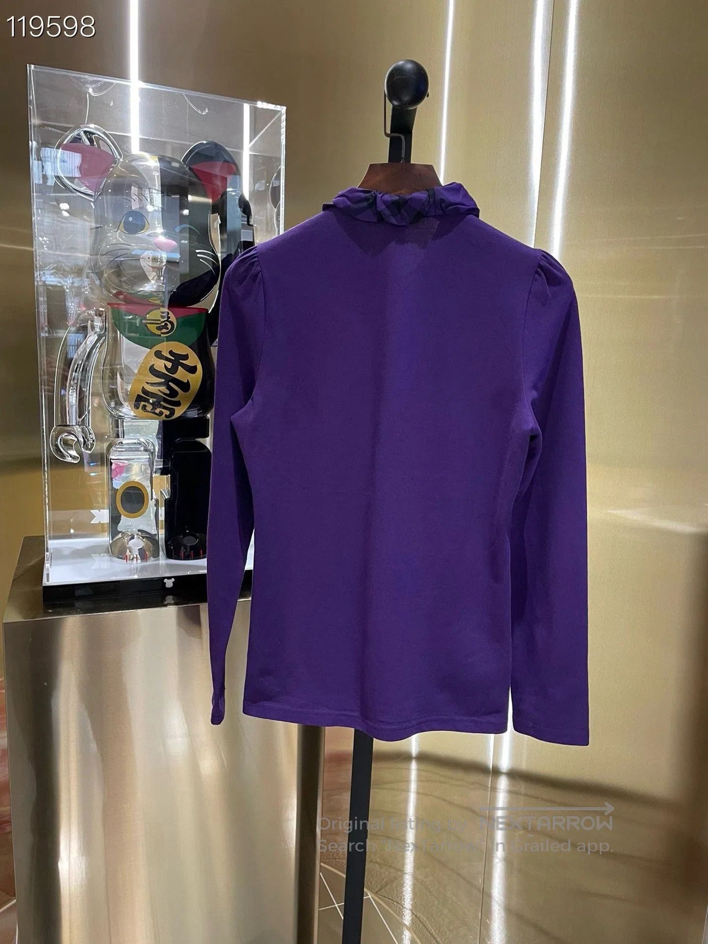 Burberry Burberry Purple Polo Shirt M. Size US M / EU 48-50 / 2 - 2 Thumbnail