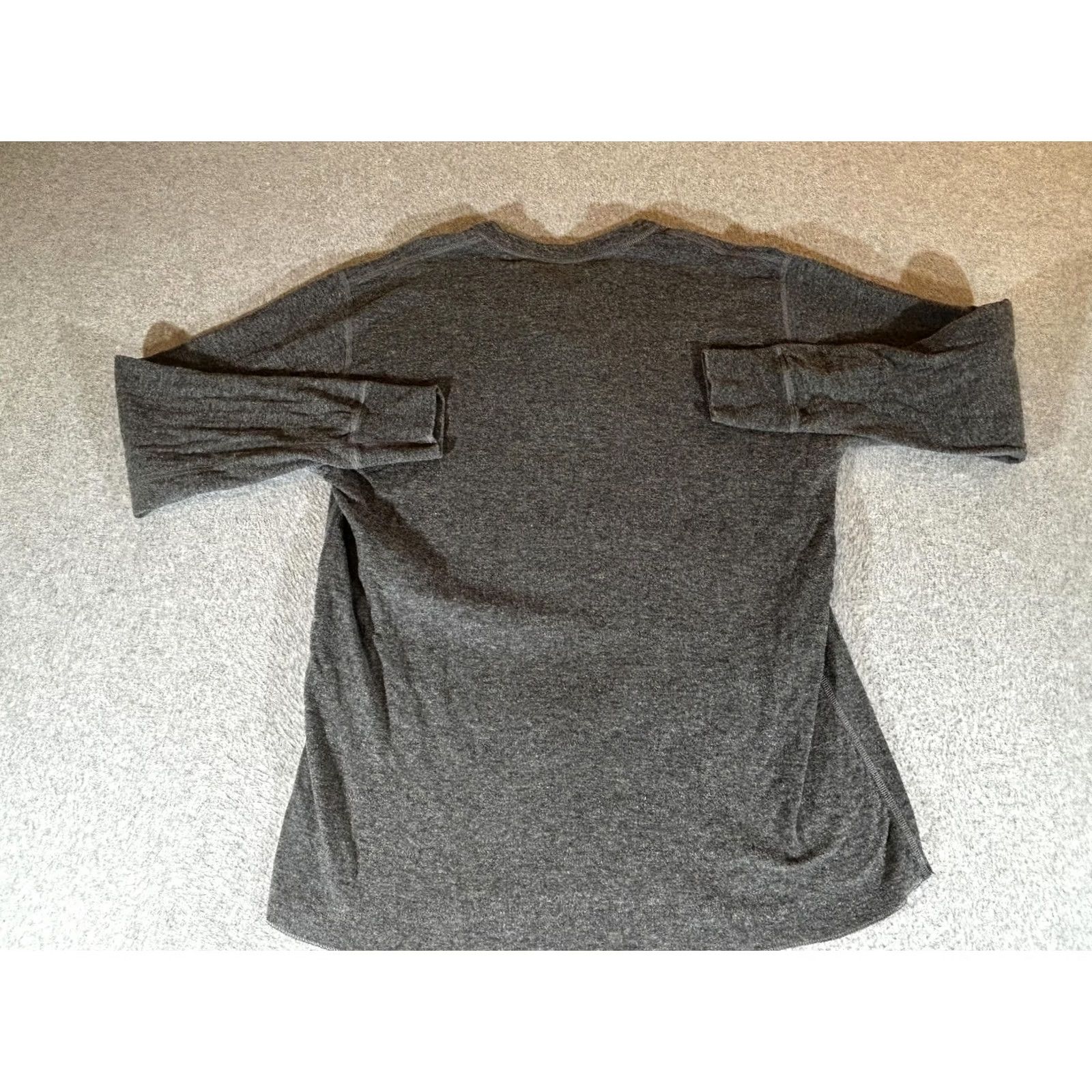 Vintage LL Bean Shirt Mens XL Gray Long Sleeve Thermal Henley Wool Blend Base Layer Size US XL / EU 56 / 4 - 8 Thumbnail