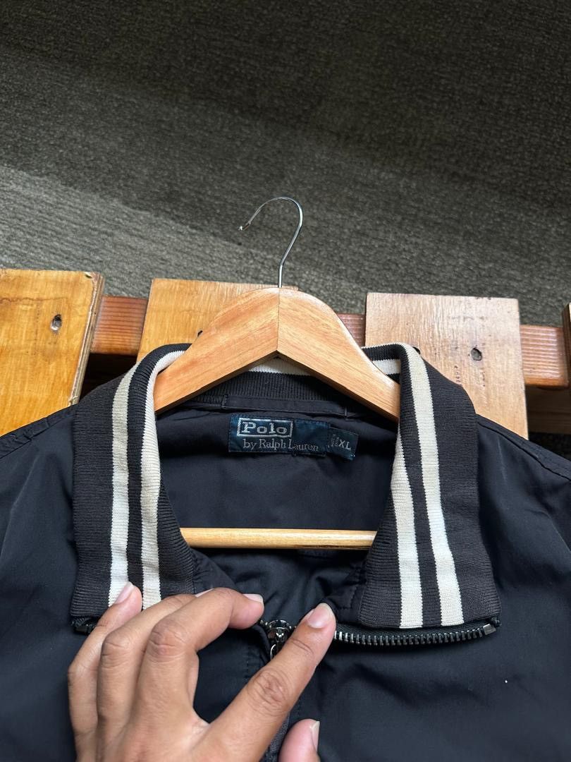 Designer × Polo Ralph Lauren × Vintage VINTAGE POLO RALPH LAUREN JACKET LOGO PONY BLACK ON BLACK Size US XL / EU 56 / 4 - 6 Thumbnail