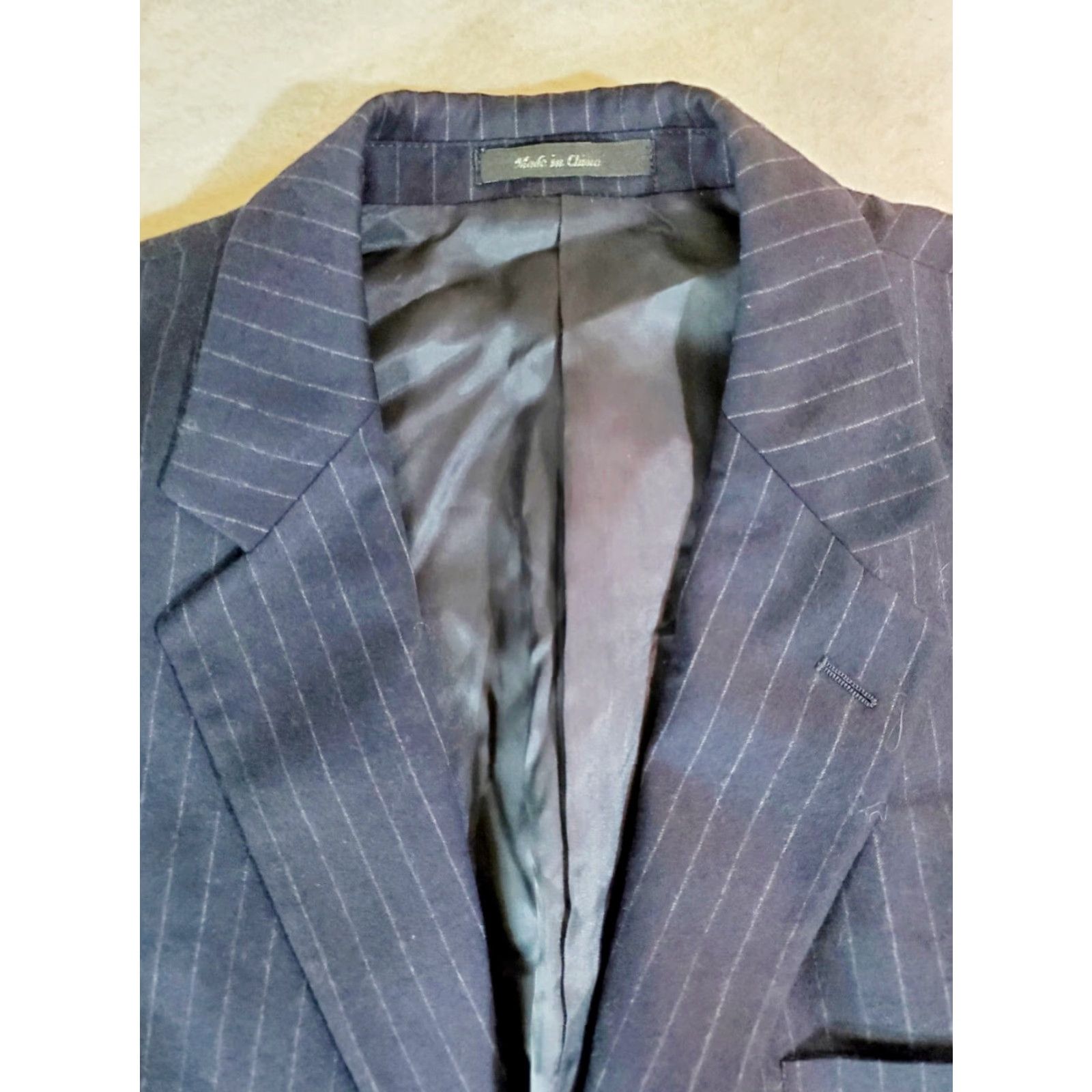 Ralph Lauren Ralph Lauren-Signature Blue Pinstripe 100% Wool Sport Coat Mens 44R Size US S / EU 44-46 / 1 - 3 Thumbnail