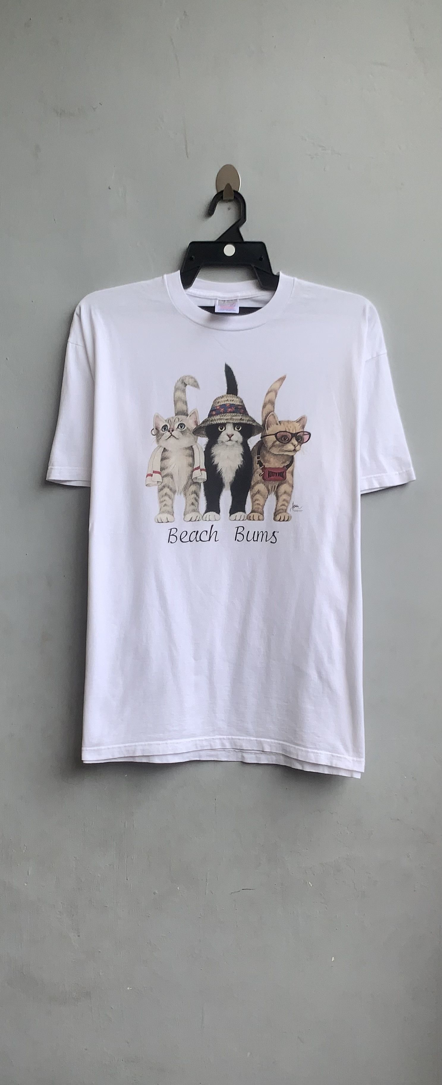 Jerzees Beach Bums Cat T-Shirt Size US L / EU 52-54 / 3 - 1 Thumbnail