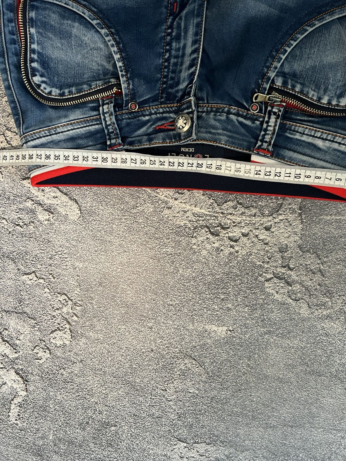 Vintage Archival Glamour Zipper Distressed Jeans Y2K Retro Size US 30 / EU 46 - 6 Thumbnail