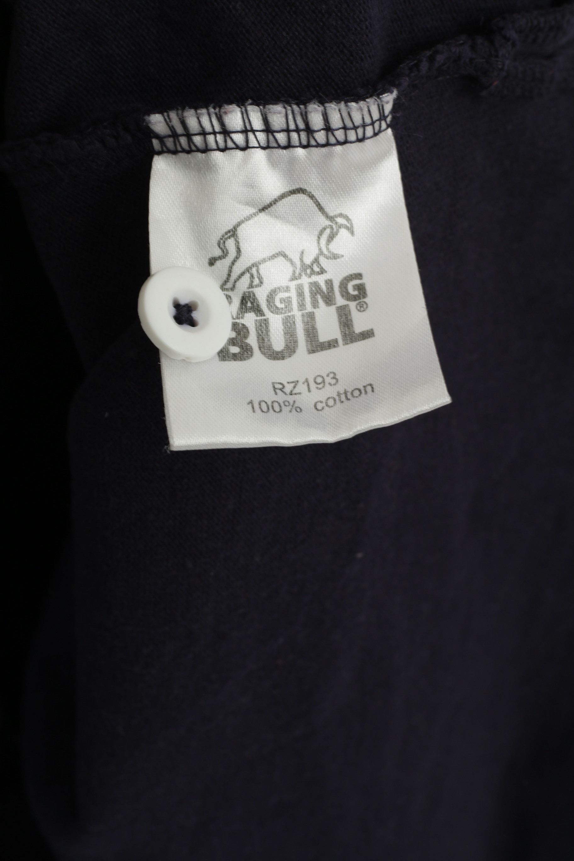 Vintage Raging Bull Men XL Polo Shirt Navy Cotton 8906 Size US XL / EU 56 / 4 - 5 Thumbnail