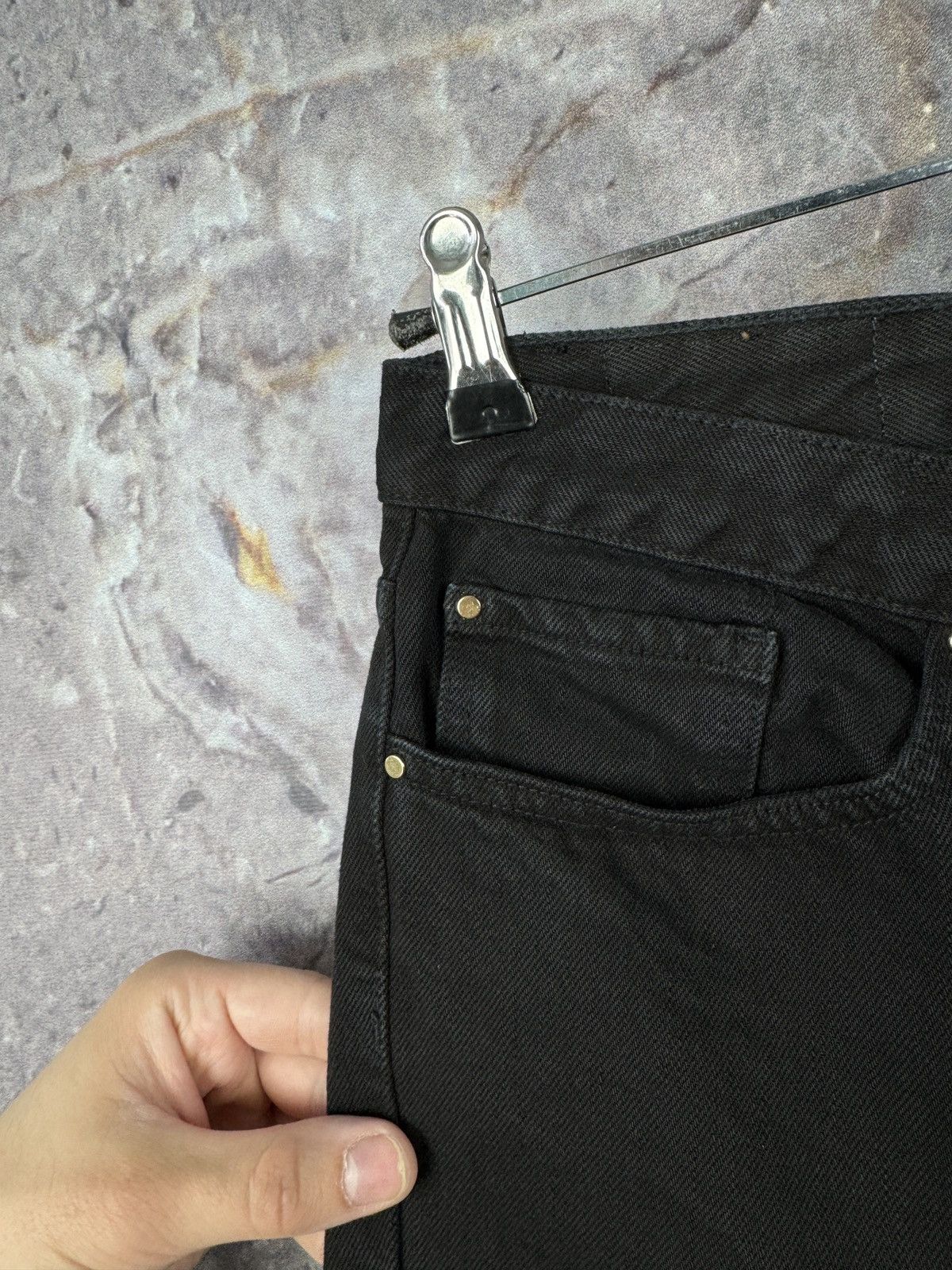 Reformation × Rouje × Sezane Women’s Sezane Denim Jeans Black Size 33 Size 33" - 9 Thumbnail