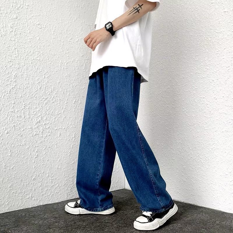 Jean × Vintage Streetwear Basic Blue Baggy Loose Jeans Size US 32 / EU 48 - 3 Thumbnail