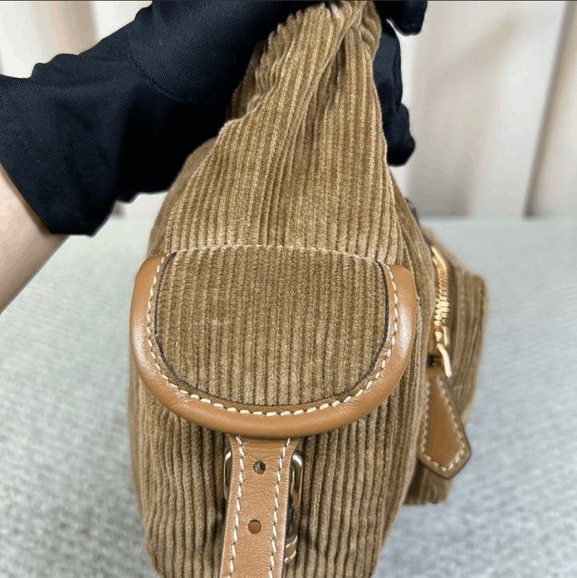 Miu Miu Miu Miu Corduroy Vintage Pocket Handbag Size ONE SIZE - 14 Thumbnail