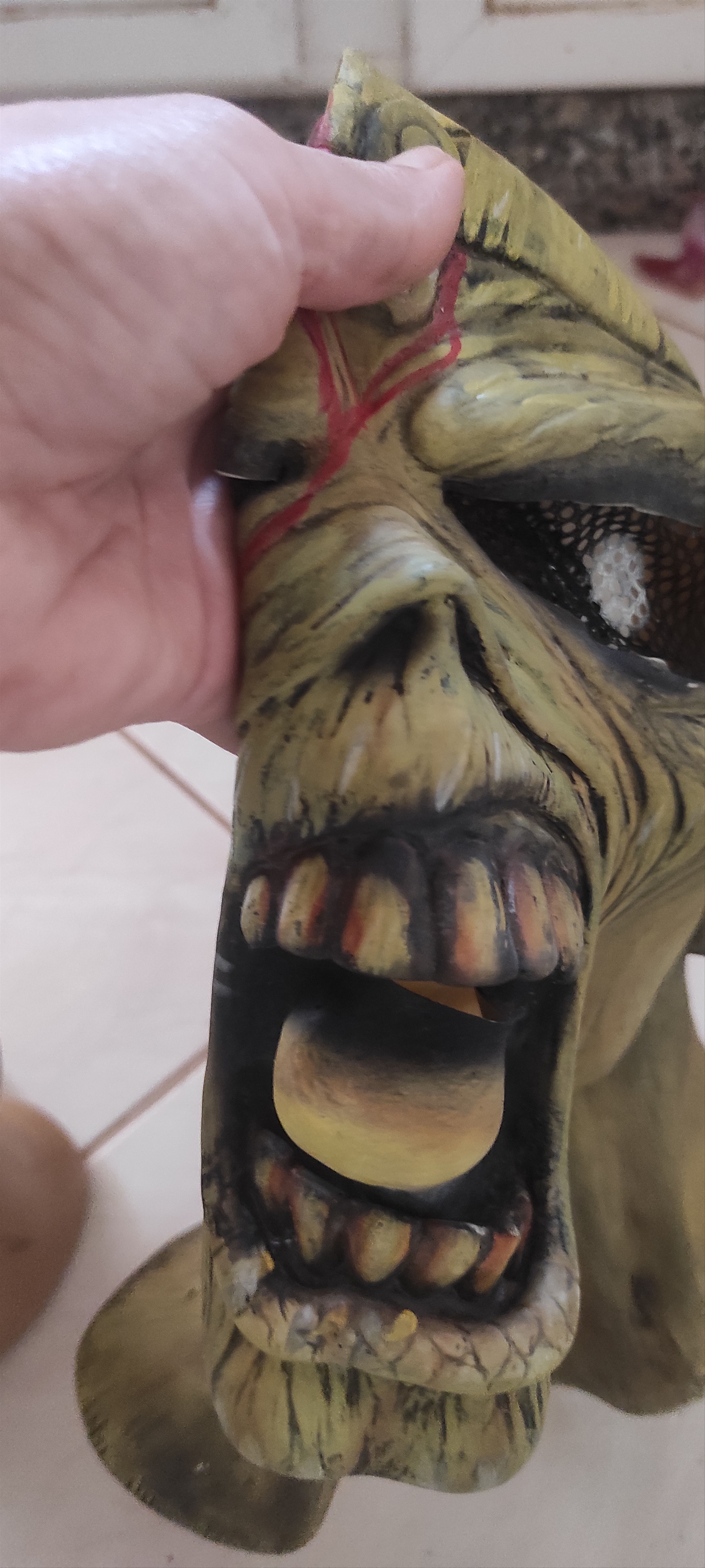 Iron Maiden Iron Maiden Eddie “Piece of Mind” Costume Rubber Latex Mask Size ONE SIZE - 21 Thumbnail