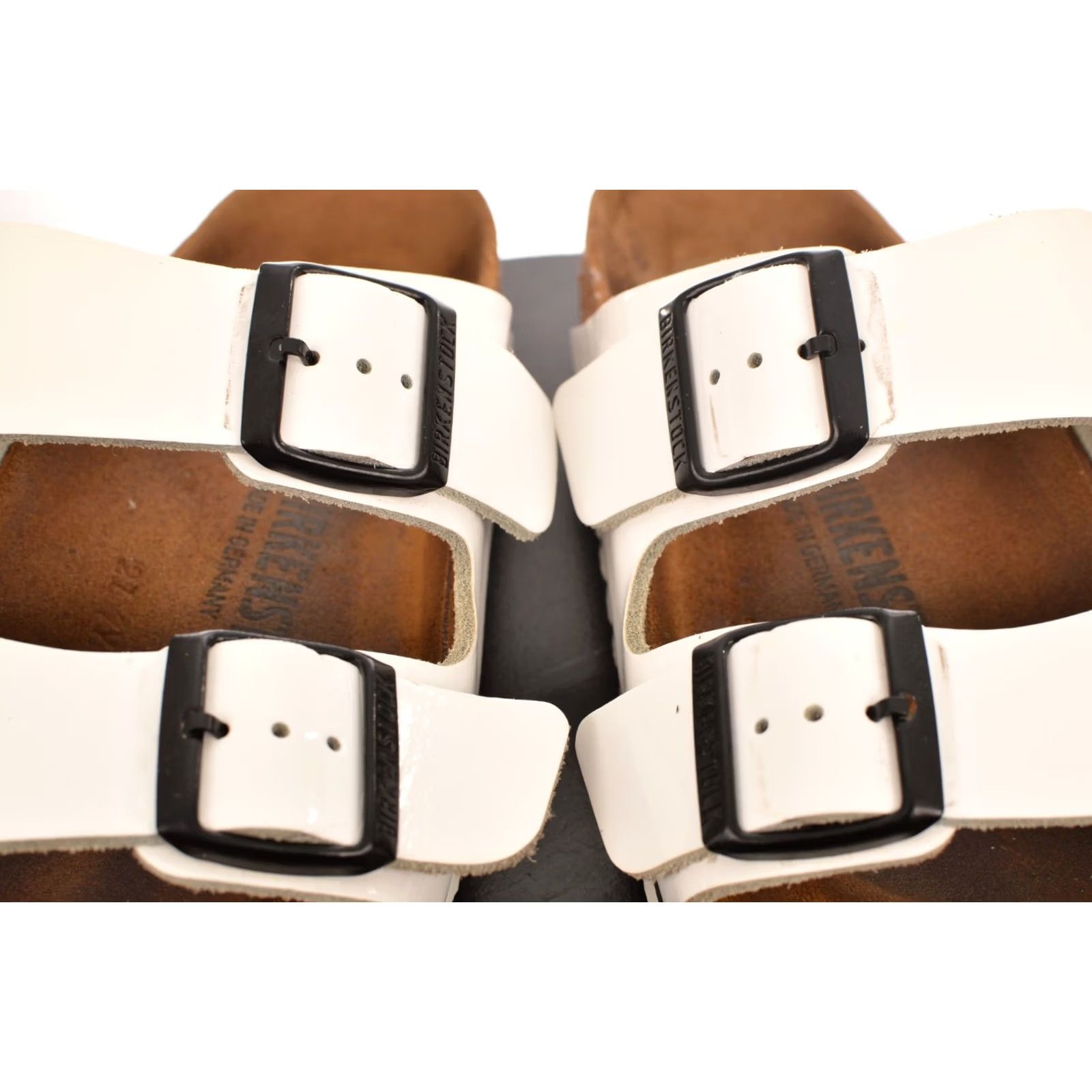 Birkenstock Birkenstock Arizona White Cork Sandals Slides Made in Germany Size EU 37 / US 6 / US Women 6? Size US 6 / IT 36 - 3 Thumbnail