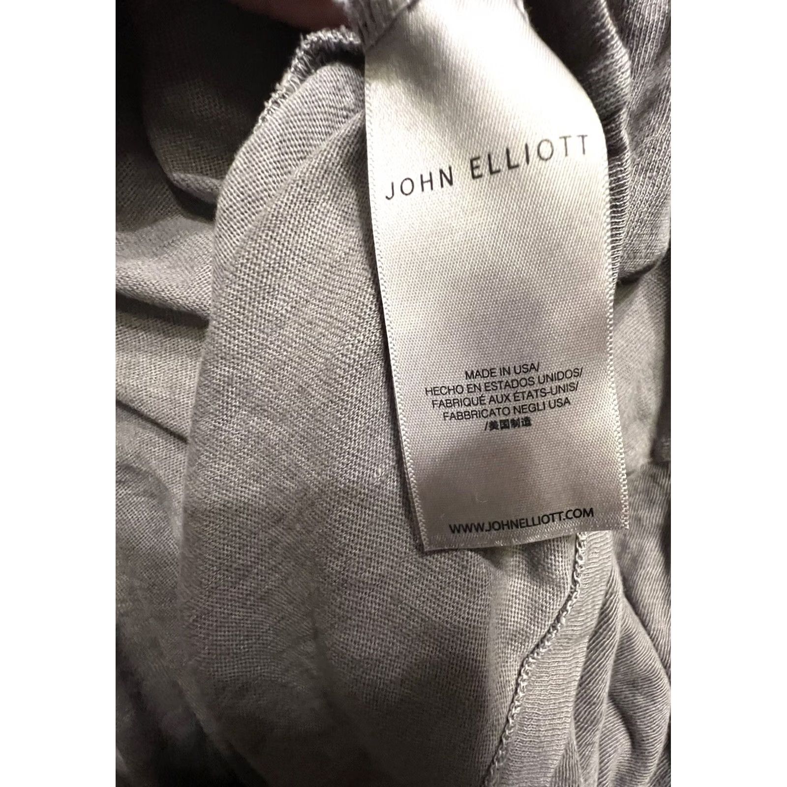 John Elliott Jersey Long Sleeve Cropped Tee Oak L JOHN ELLIOTT Womens Size L / US 10 / IT 46 - 7 Thumbnail