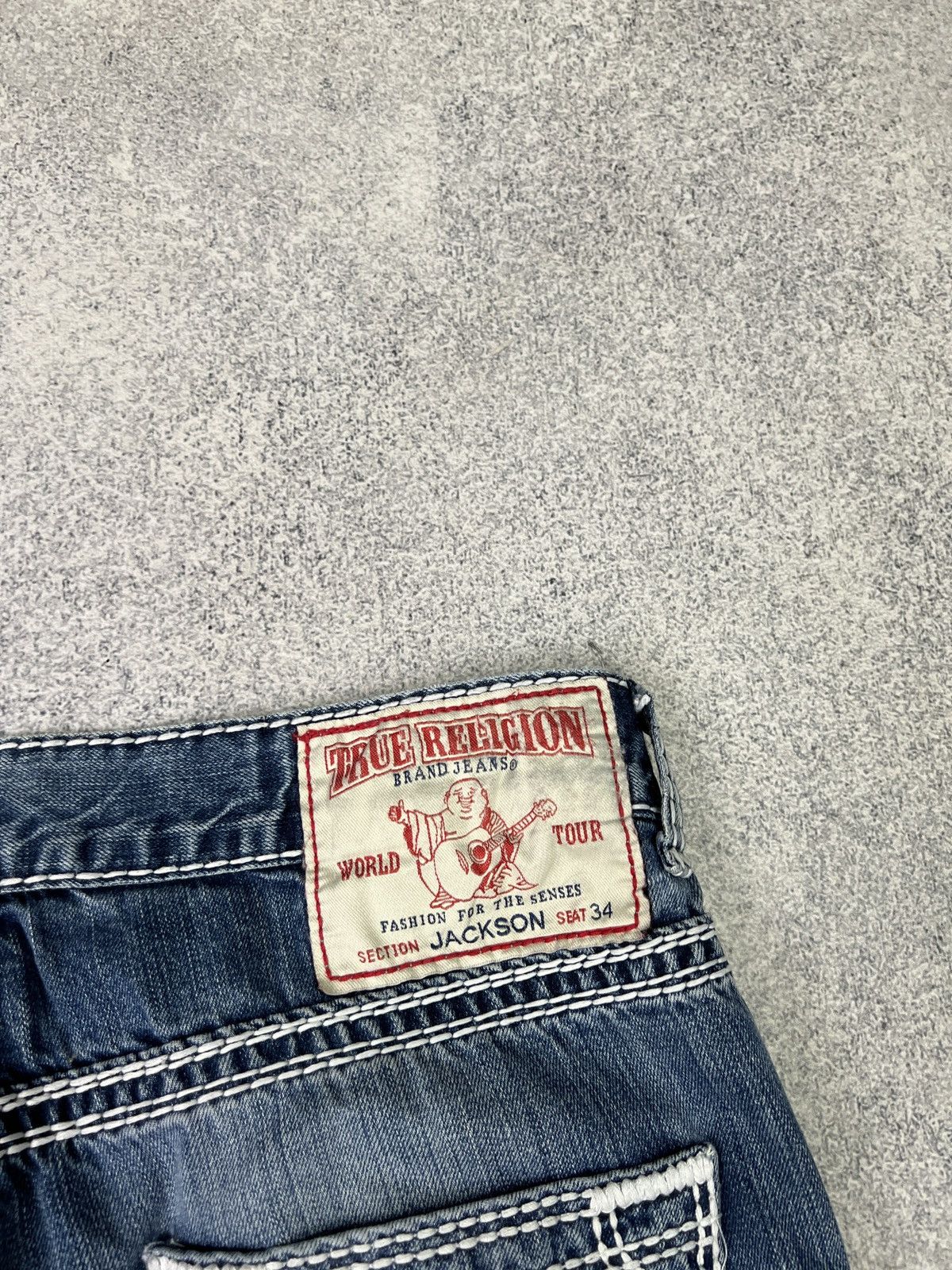 True Religion × Vintage CRAZY TRUE RELIGION Y2K JACKSON SHORTS CHIEF KEEF STYLE Size US 32 / EU 48 - 20 Thumbnail