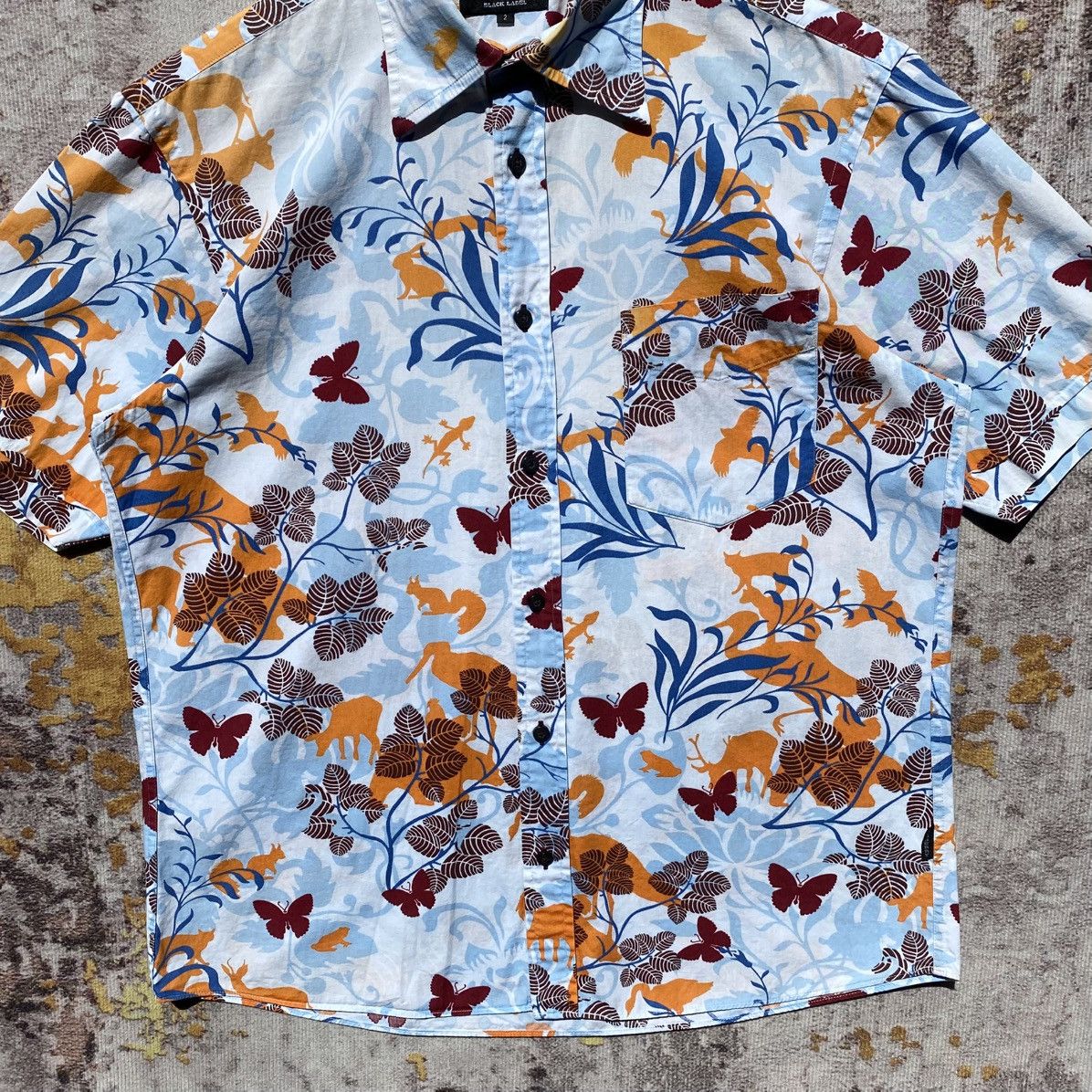 Burberry Burberry Black Label Floral Shirt Burberry Luxury Brand Size US S / EU 44-46 / 1 - 9 Thumbnail