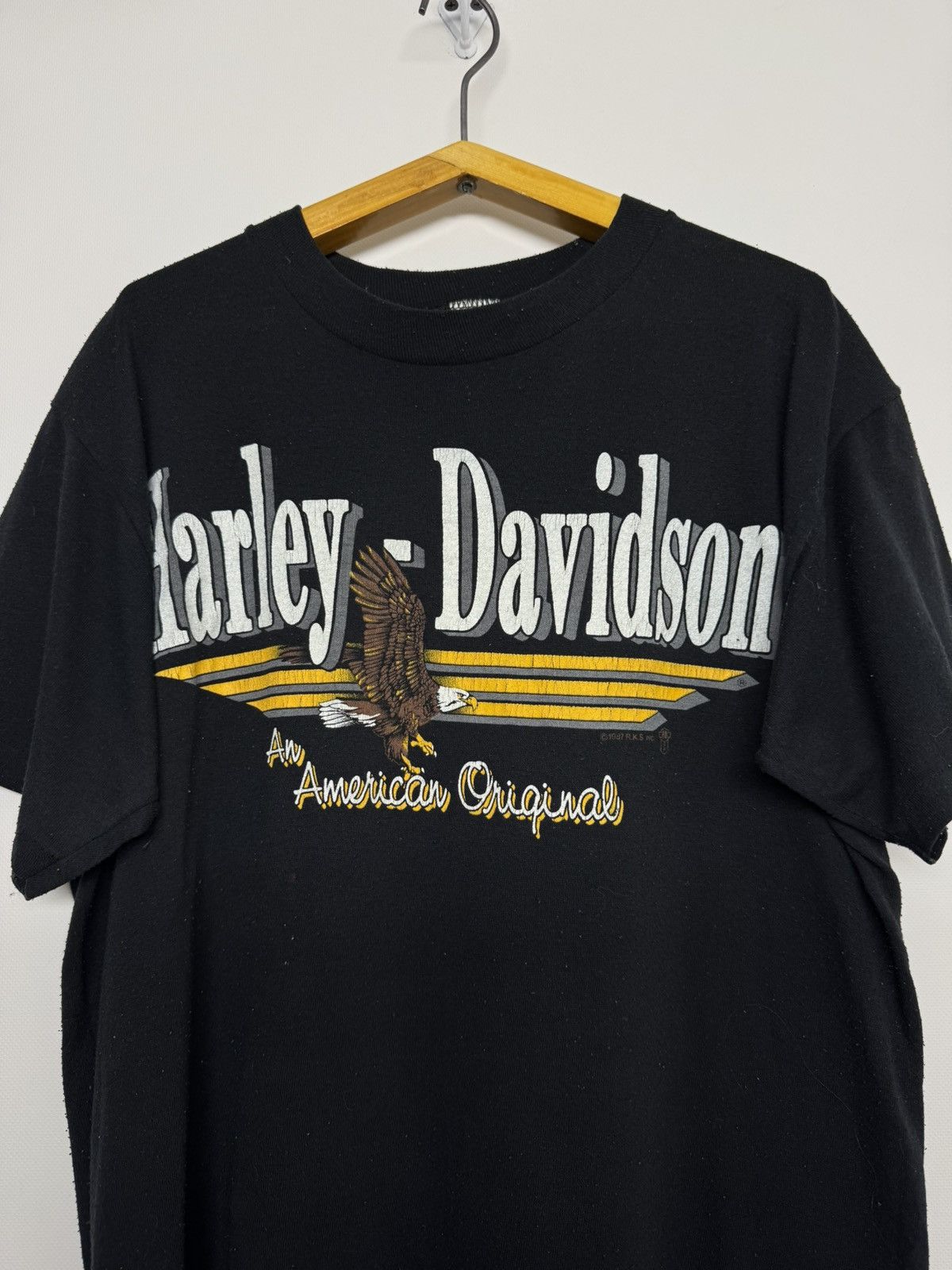 Vintage Vintage 80s Harley Davidson T-Shirt Size US L / EU 52-54 / 3 - 3 Thumbnail