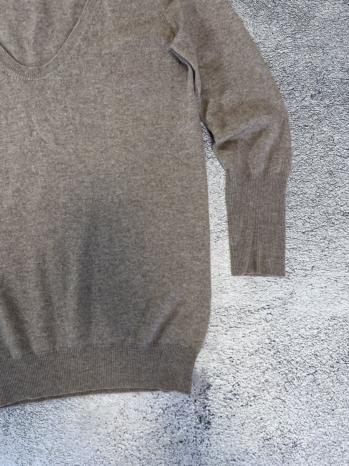 Brunello Cucinelli Brunello Cucinelli Cashmere Sweater V-neck Jumper RRP900$ Size L / US 10 / IT 46 - 6 Thumbnail