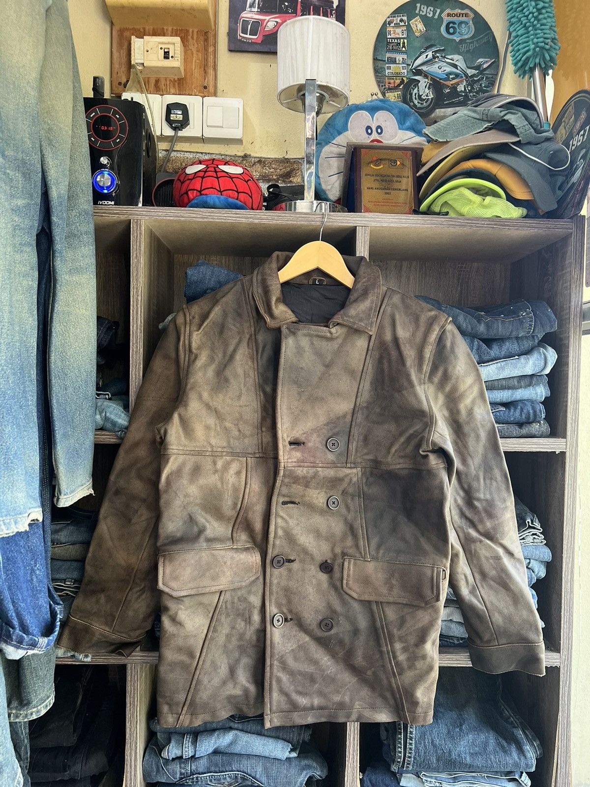 Other 🔥Unbrand Genuine Leather Button Jacket Size US S / EU 44-46 / 1 - 1 Thumbnail