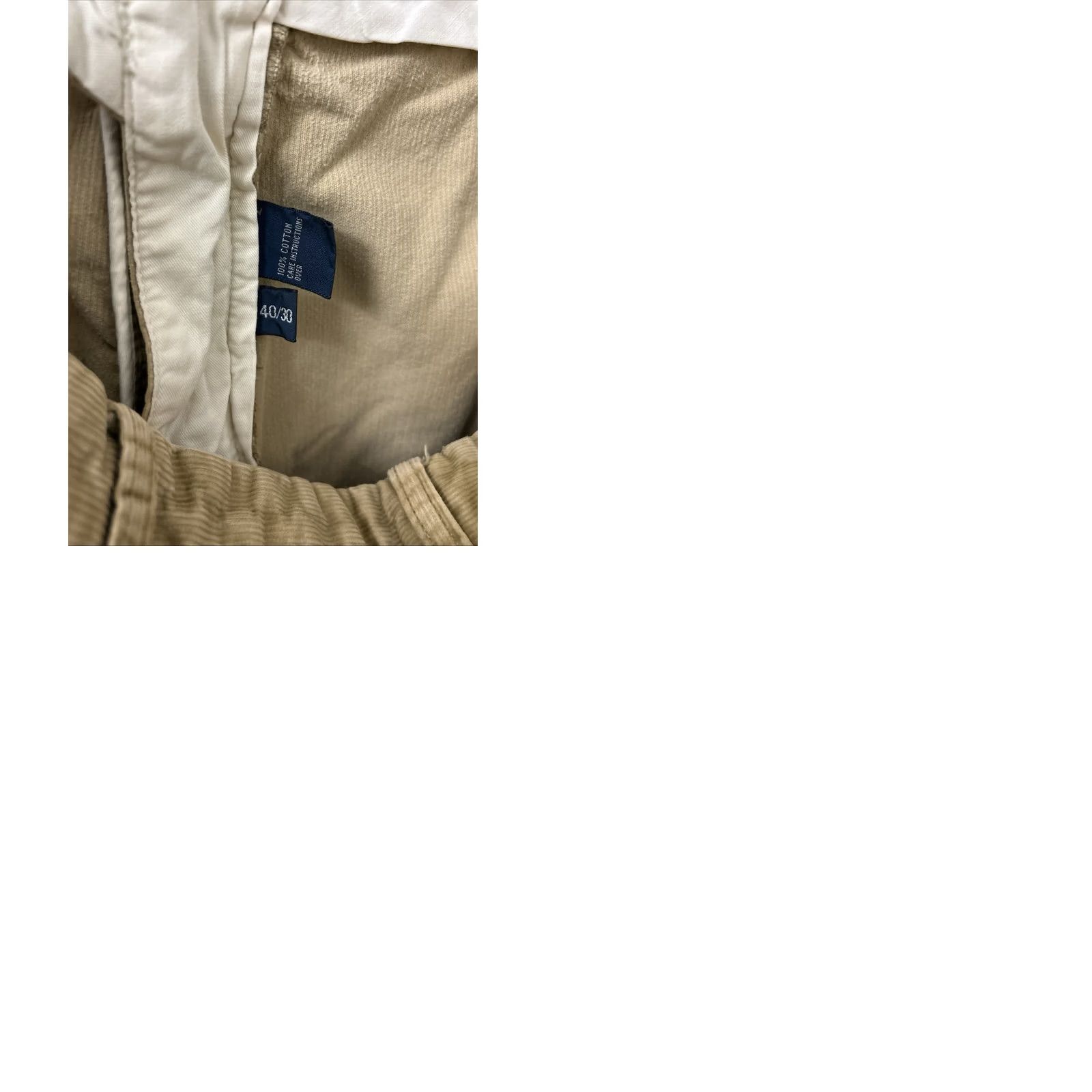 Polo Ralph Lauren VINTAGE Polo Ralph Lauren Prospect Pant Men 40x26 Tan Corduroy Trousers Size US L / EU 52-54 / 3 - 9 Thumbnail