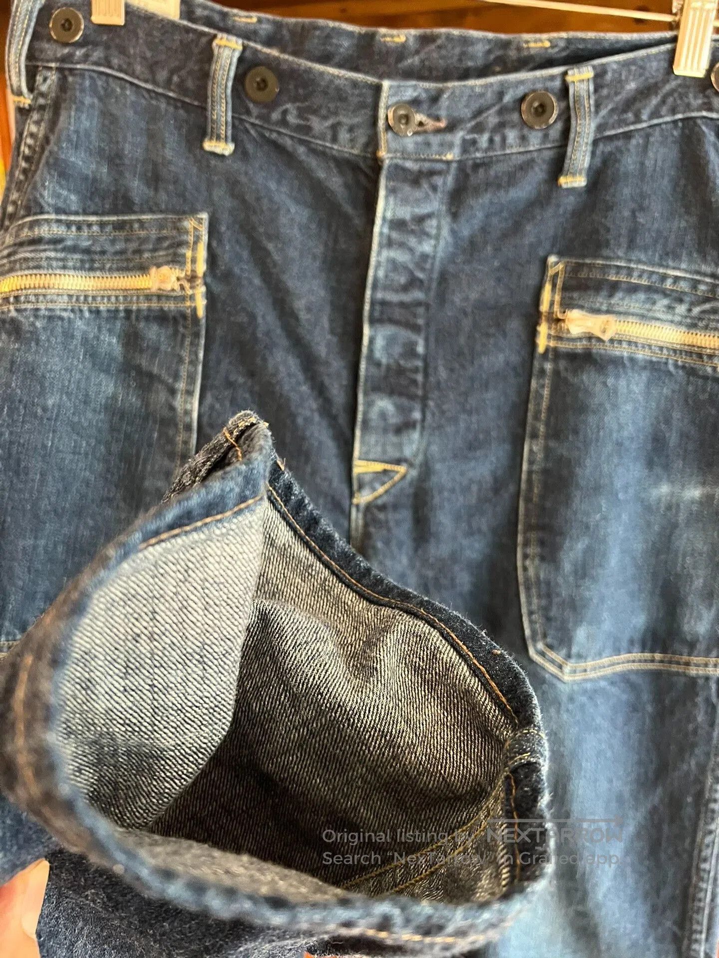 Japanese Brand blue high. Size US 32 / EU 48 - 4 Thumbnail