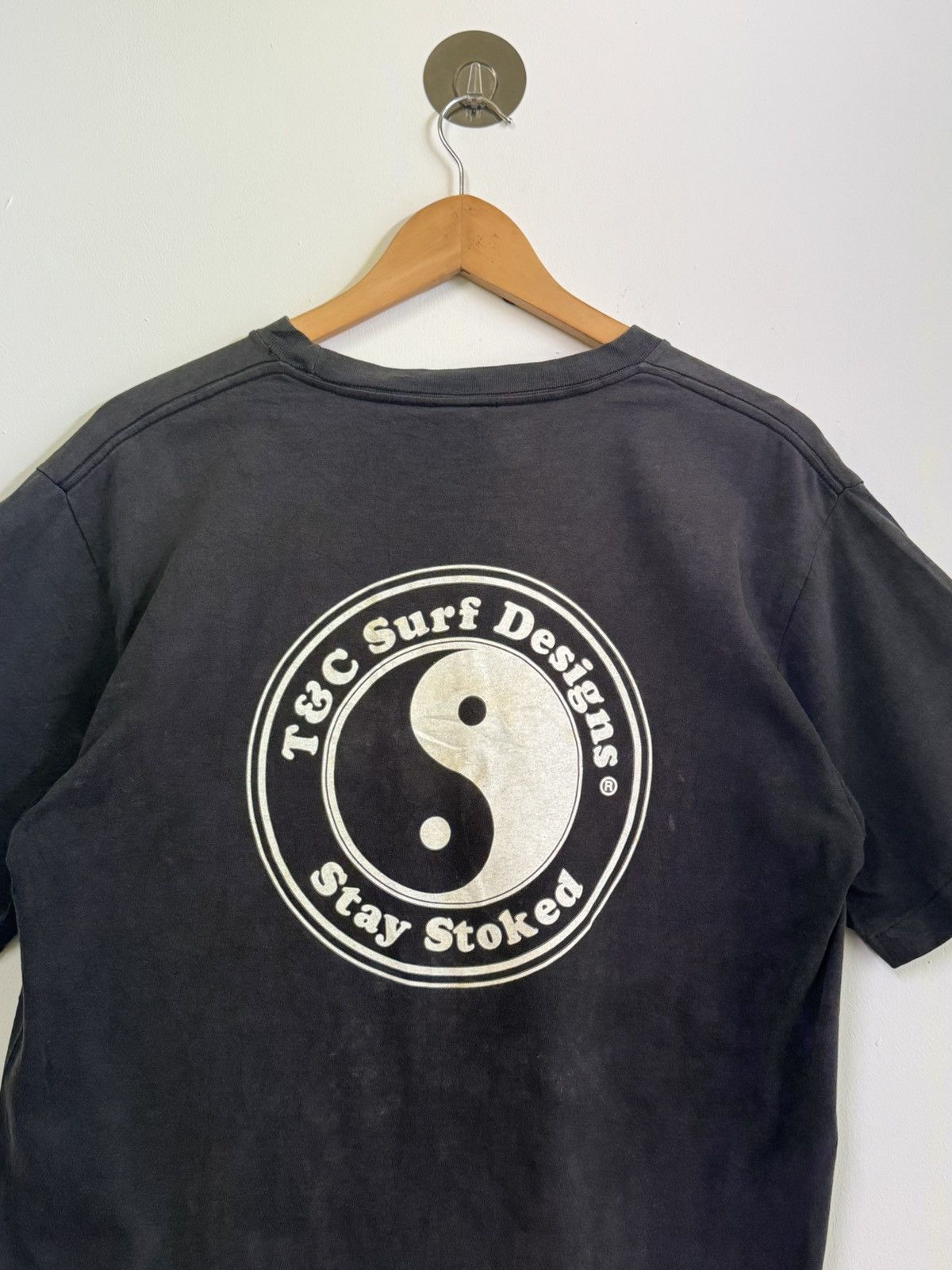Japanese Brand Vintage T&C SURF Design Single Stitch Sun Faded Hawaii Tee Size US M / EU 48-50 / 2 - 9 Thumbnail
