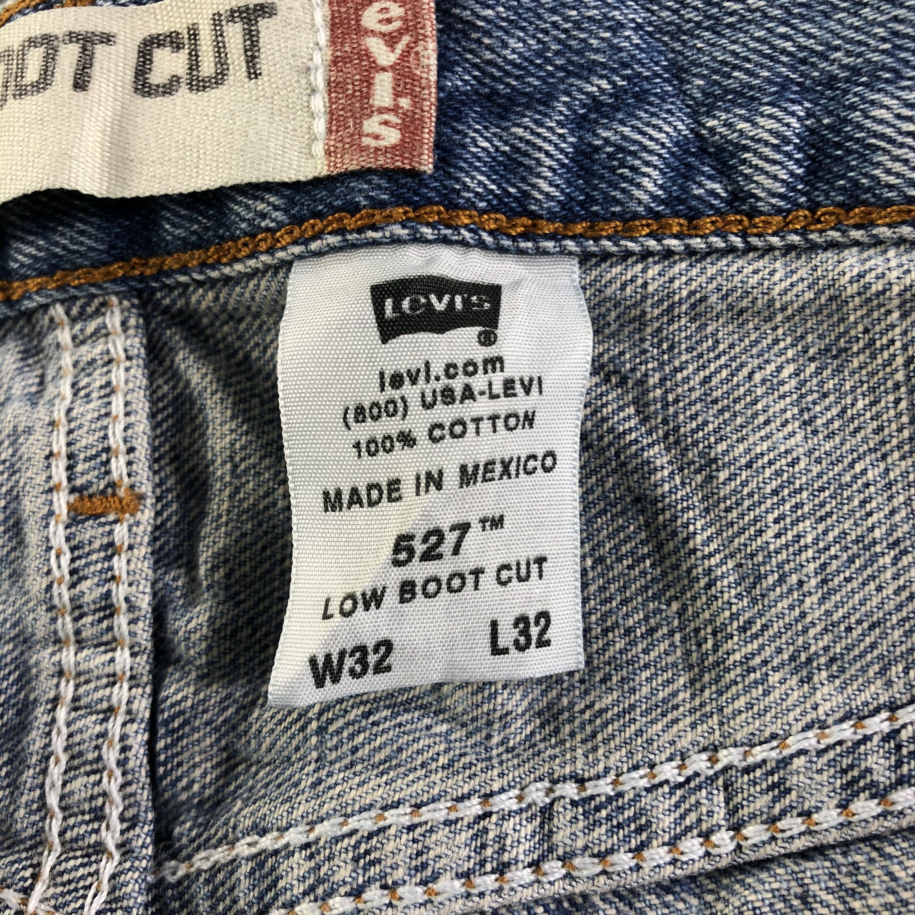 Levi's Vintage Blue Wash Levis 527 Jeans-J4258 Size US 33 - 11 Thumbnail