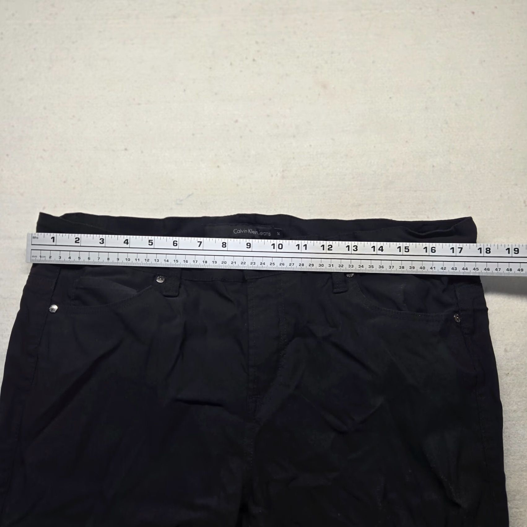 Calvin Klein Calvin Klein Jeans Black Dress Pants Trousers Waist Regular Adult Women's 14 Pants Dress Black Calvin Klein Jeans Womens 14 Size 36" / US 14 / IT 50 - 4 Thumbnail