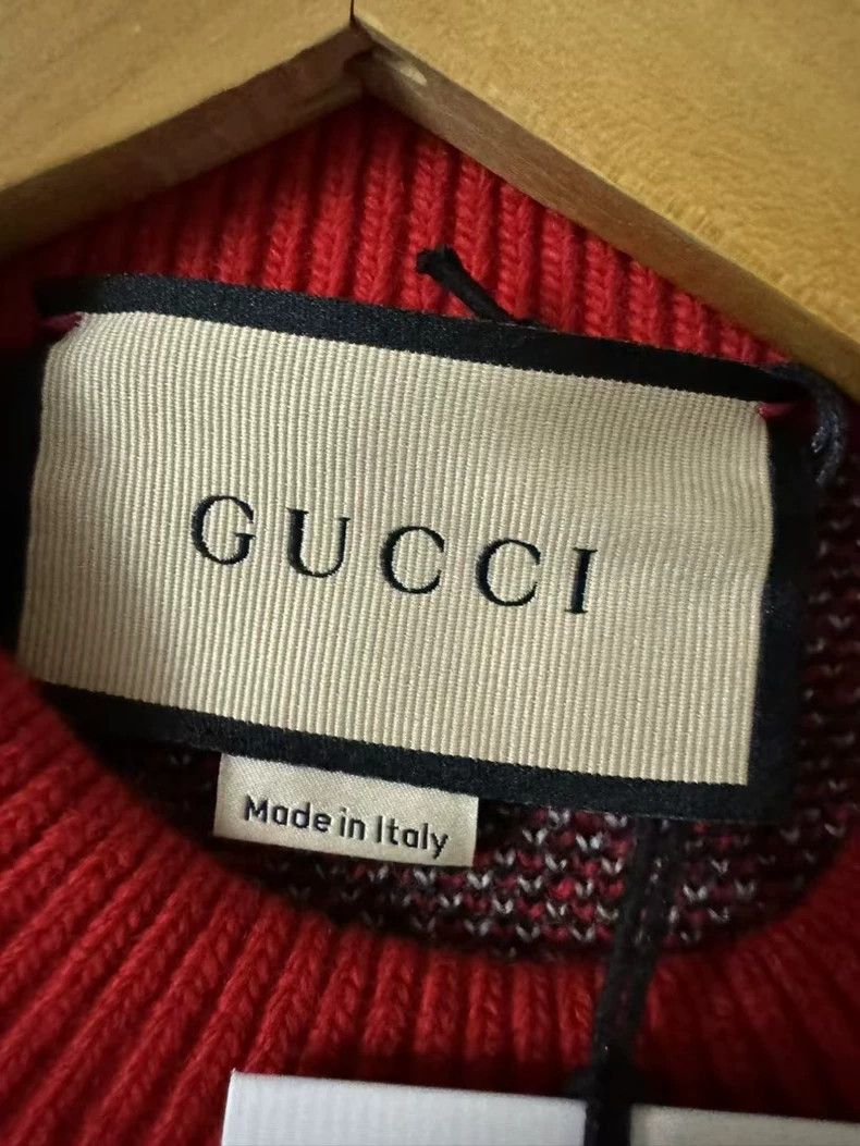 Gucci Gucci Red double g squirrel sweater 2501-Nextarrow Size US S / EU 44-46 / 1 - 2 Thumbnail