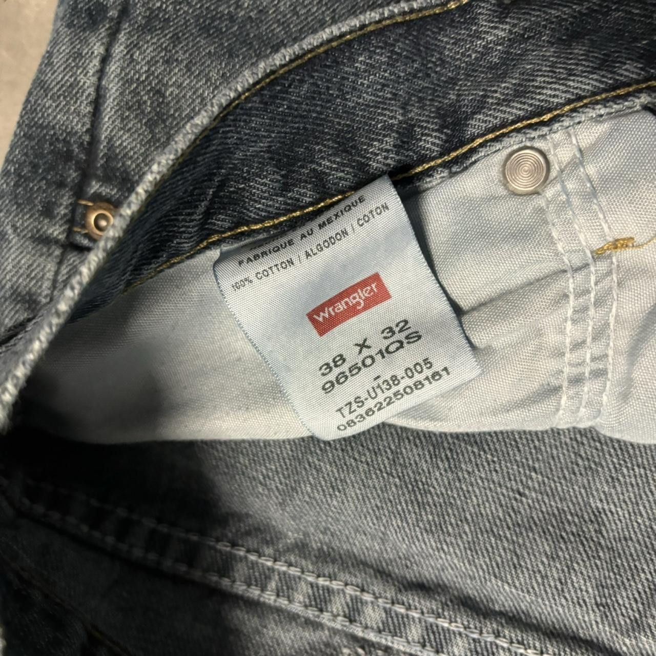 Japanese Brand × Vintage Crazy Vintage Y2K/2000s Grunge Dark Wash Essential Denim Jeans! Size US 38 / EU 54 - 8 Thumbnail