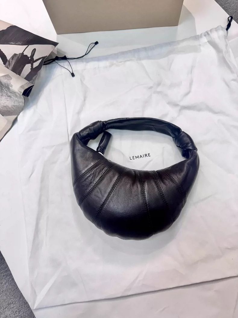 Lemaire Lemaire 25ss new hobo deep chocolate cowhorn bag Size ONE SIZE - 1 Thumbnail