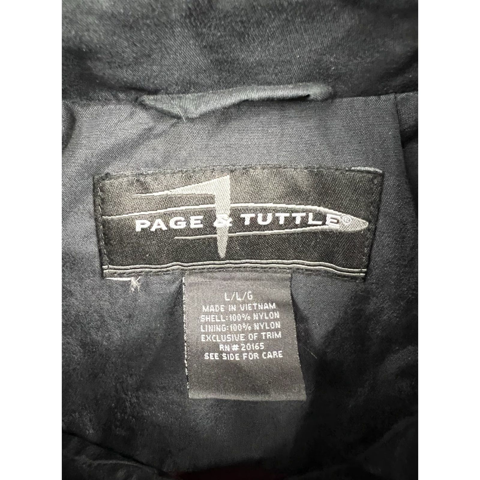 Vintage Page & Tuttle GM Performance Parts Men's Black Nylon Windbreaker Jacket L Size US L / EU 52-54 / 3 - 6 Thumbnail