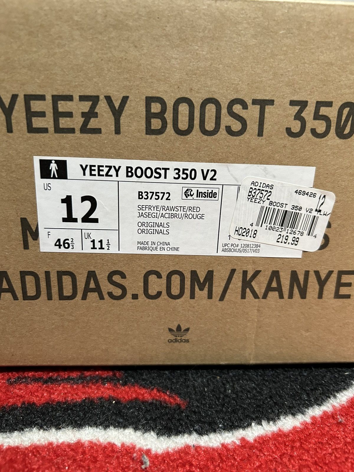Yeezy adidas Yeezy Boost 350 V2 Semi Frozen Yellow Size US 12 / EU 45 - 4 Thumbnail