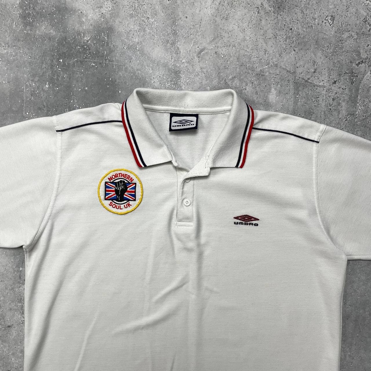 Band Tees Vintage 2000s Umbro Northern Soul UK Polo Shirt White XL Size US XL / EU 56 / 4 - 3 Thumbnail