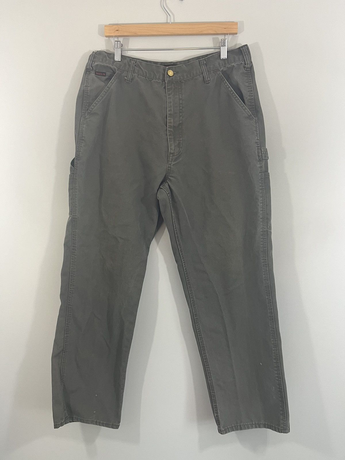 Vintage Distressed Flame Faded Carpenter Skate Pants Size US 38 / EU 54 - 3 Thumbnail