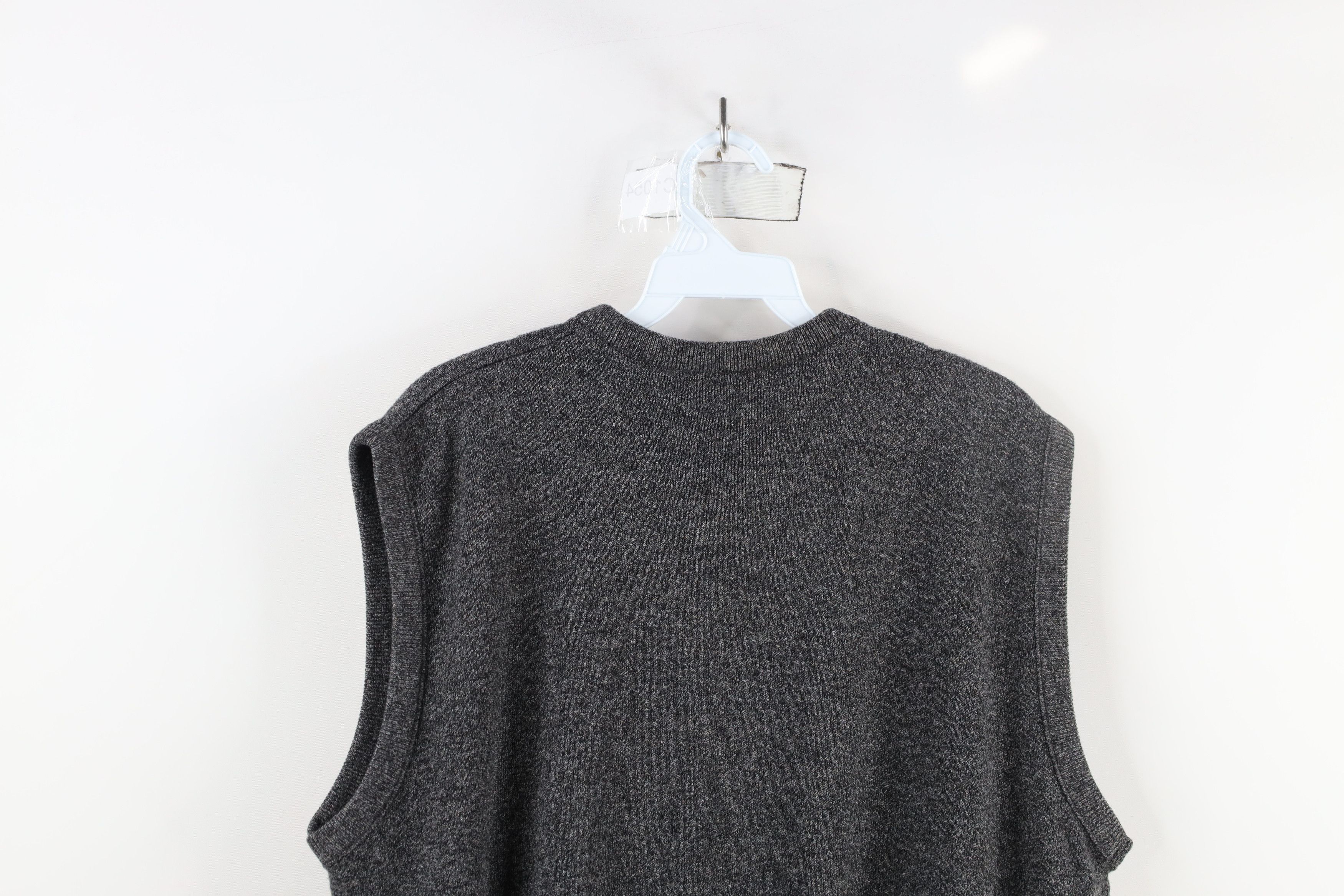 Vintage Vintage 90s Streetwear V-Neck Sweater Vest Heather Gray USA Size US L / EU 52-54 / 3 - 8 Thumbnail